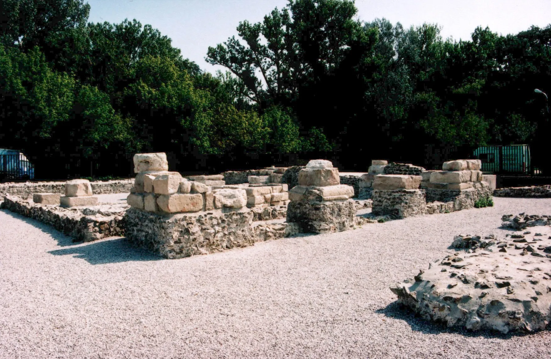 Photo showing: Gerulata (Bratislava - Rusovce / Oroszvár / Karlburg). Ruins of Roman military camp.