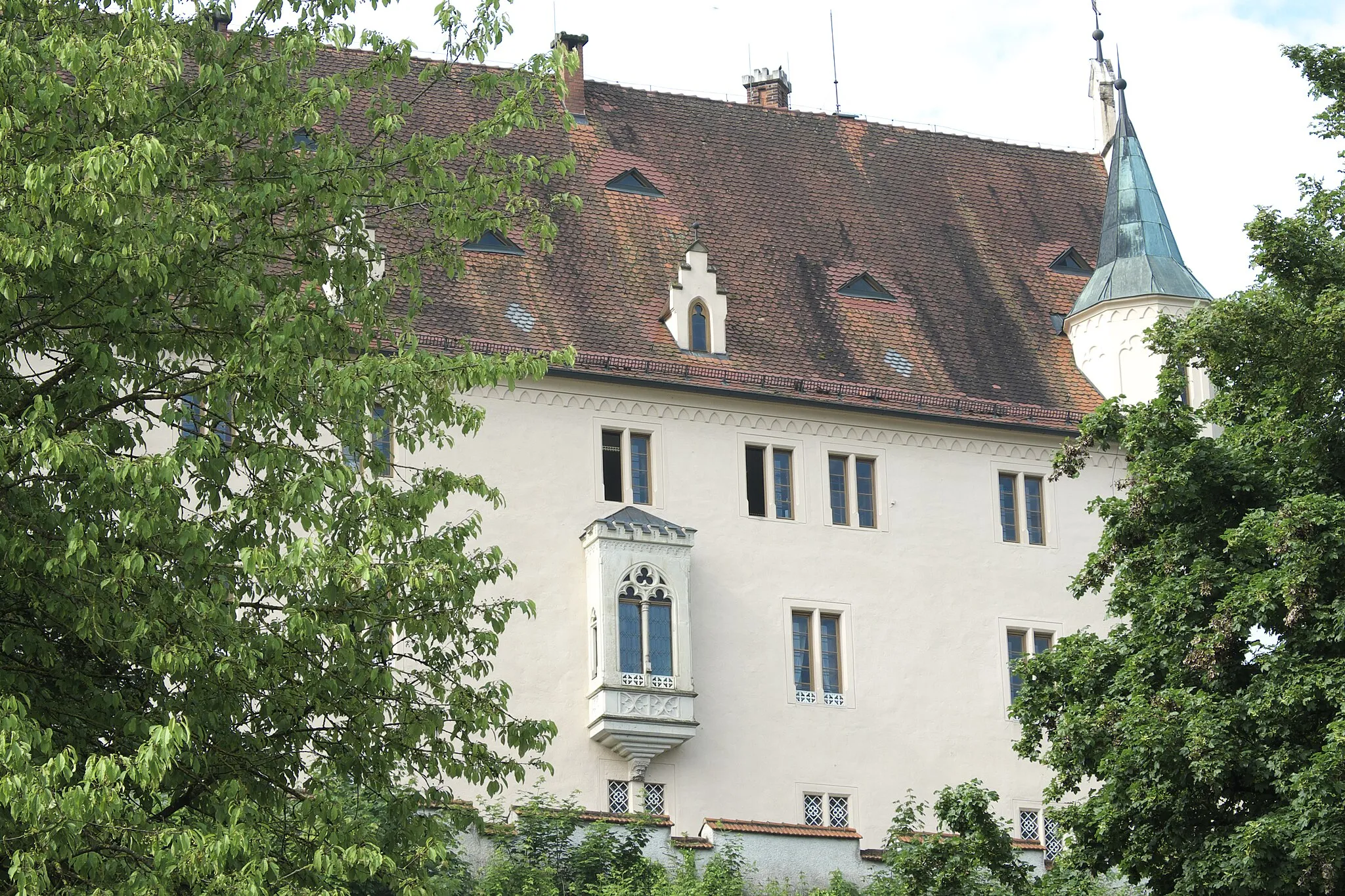 Photo showing: Schloss Haunsheim im Landkreis Dillingen an der Donau (Bayern), Erker