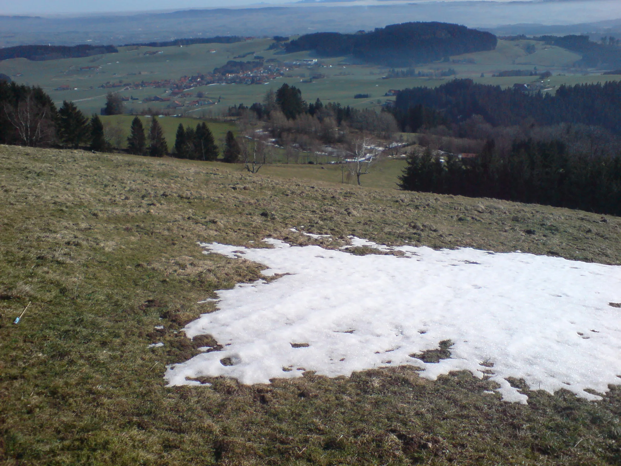 Photo showing: Ermengerst (part of Wiggensbach), picture taken from the Blender (mountain)