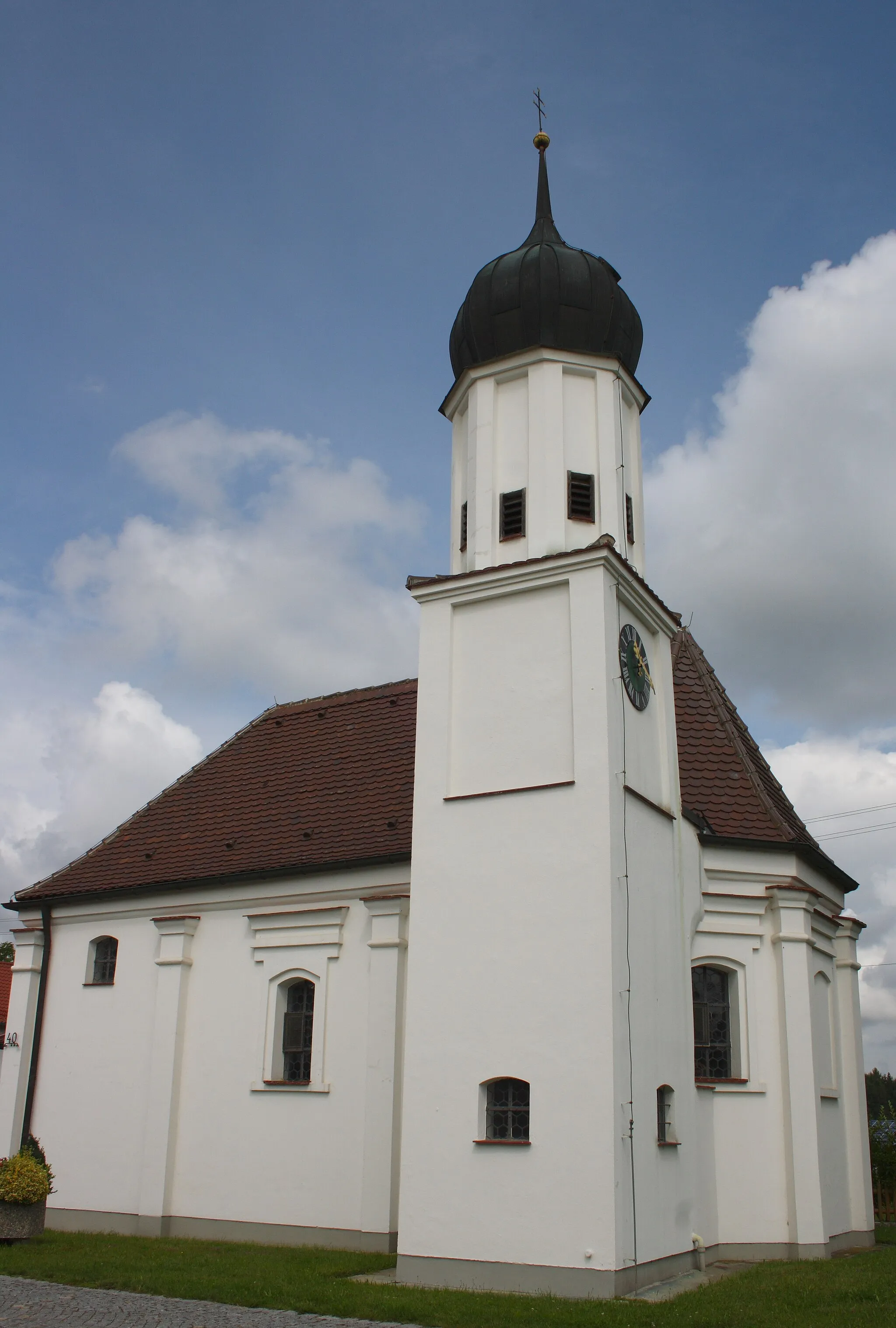 Photo showing: Katholische Filialkirche St. Joachim und Anna in Neumünster, einem Ortsteil von Altenmünster im Landkreis Augsburg (Bayern), 1682 erbaut