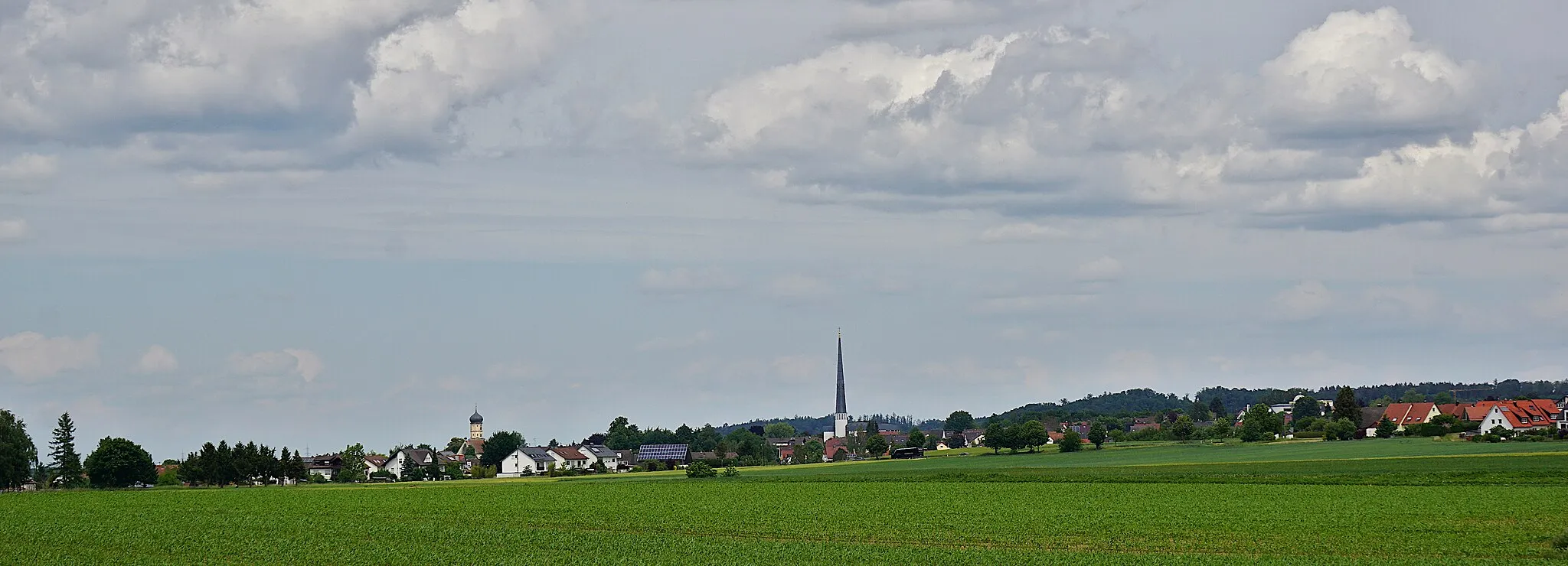 Photo showing: Blick auf Diedorf.