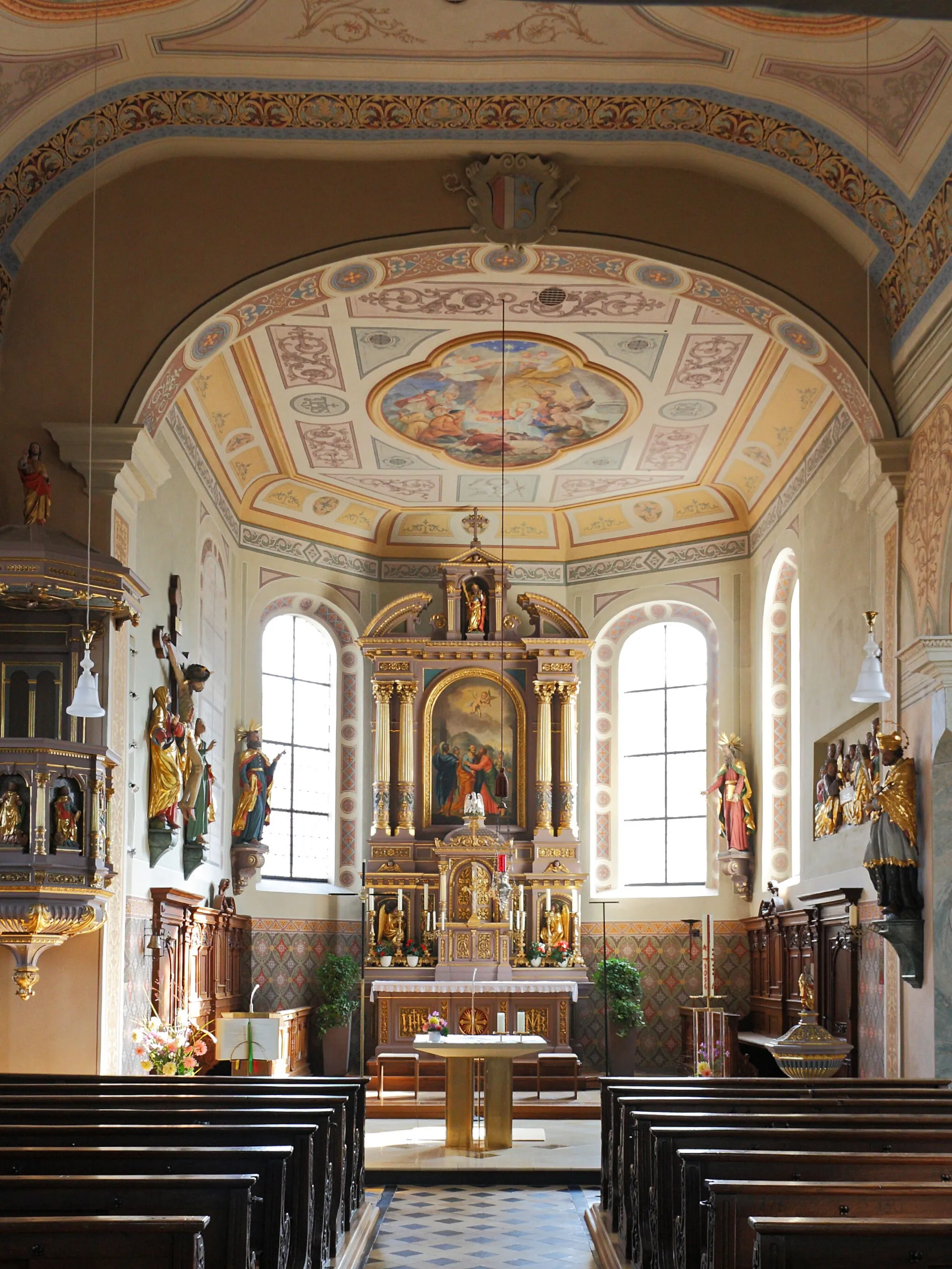 Photo showing: Kath. Pfarrkirche St. Peter und Paul in Münsterhausen