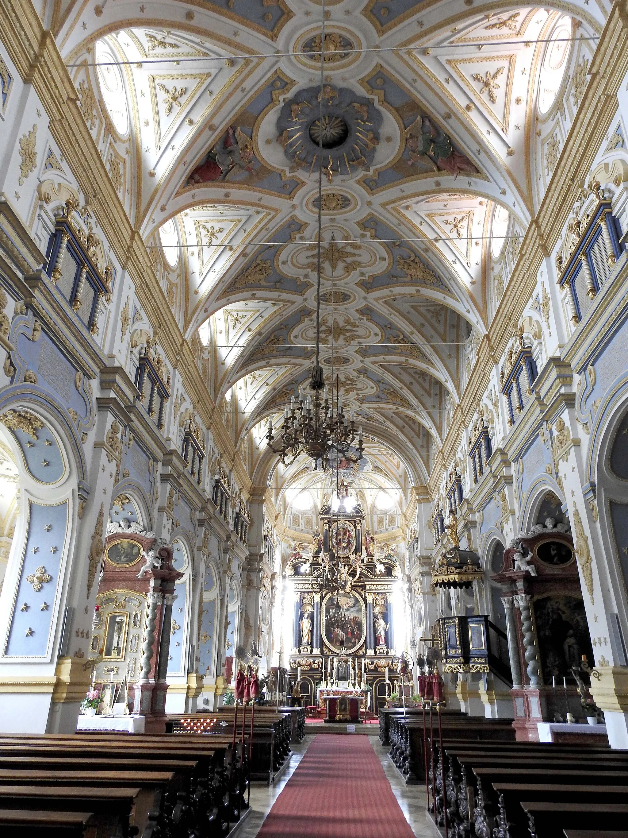 Photo showing: Innenansicht der Klosterkirche Mariä Himmelfahrt in Niederschönenfeld