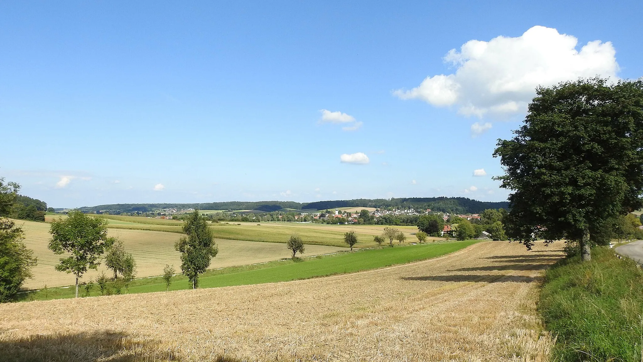 Photo showing: Ettenbeuren von Südwesten, Kammeltal