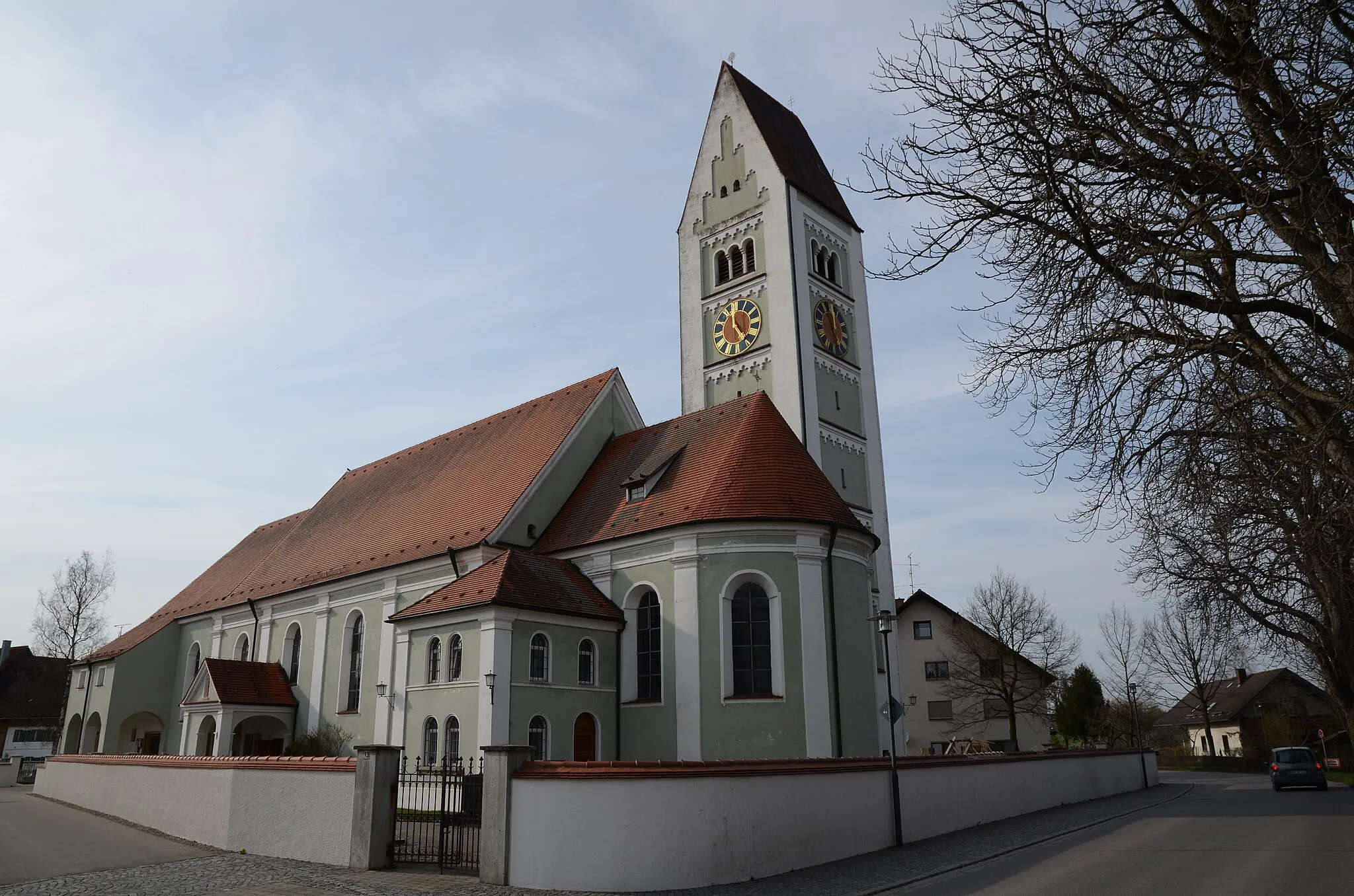 Photo showing: Kath. Pfarrkirche Mariä Himmelfahrt in Erkheim