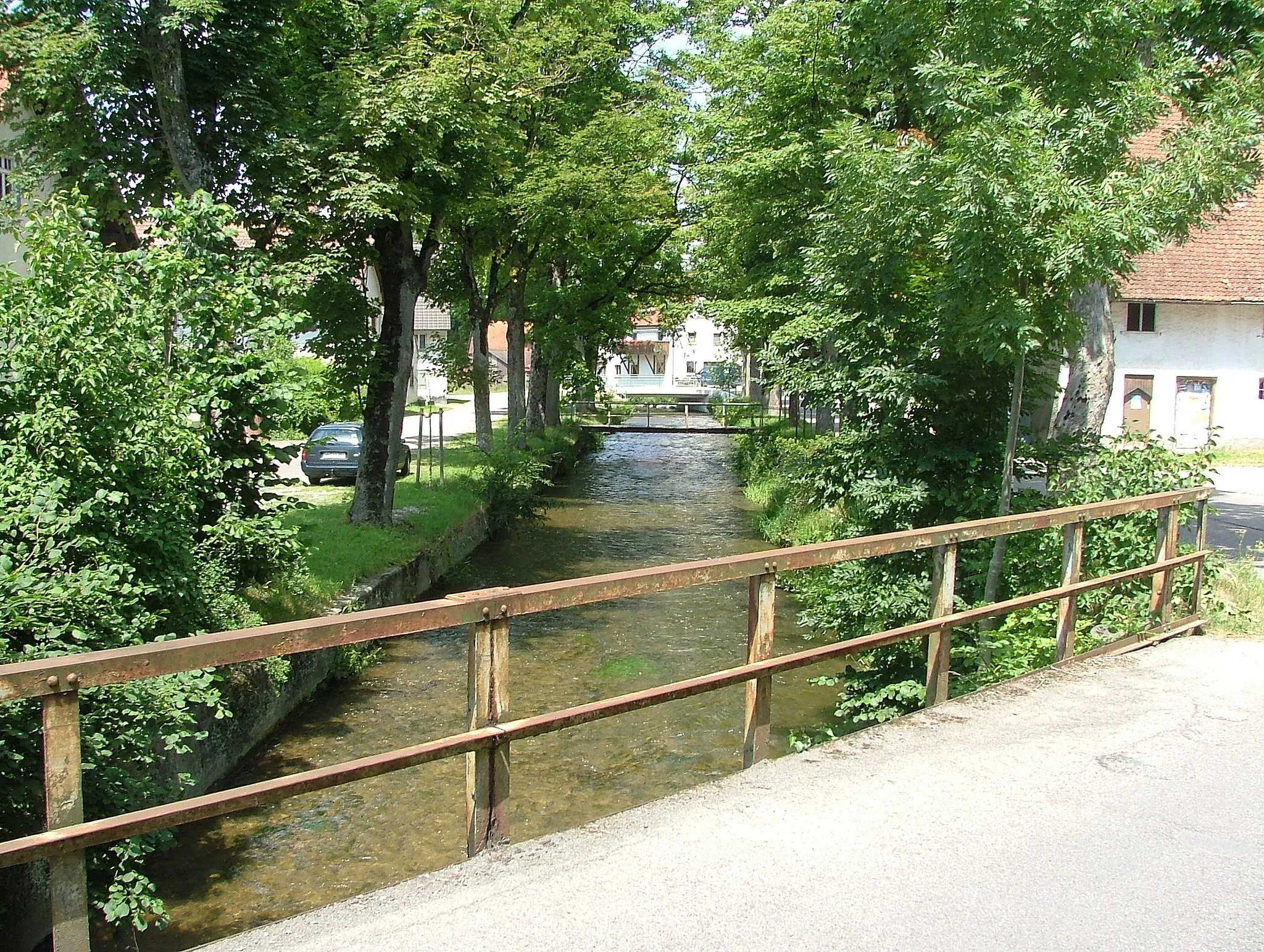 Photo showing: Östliche Günz in Erkheim