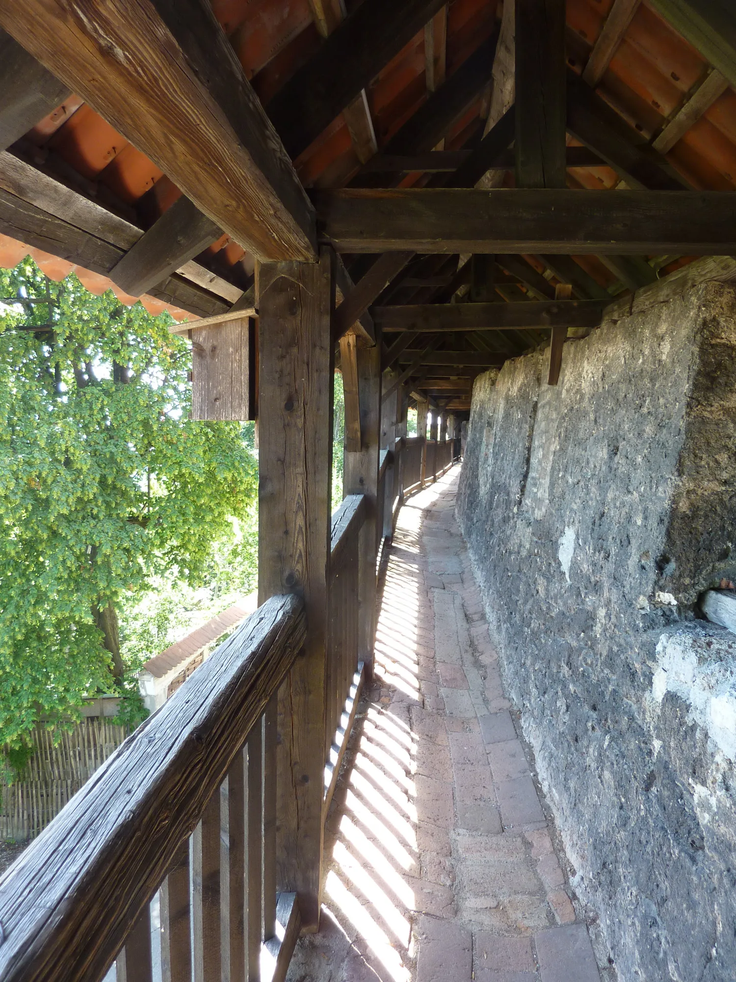 Photo showing: Wehrgang der Stadtmauer von Kaufbeuren