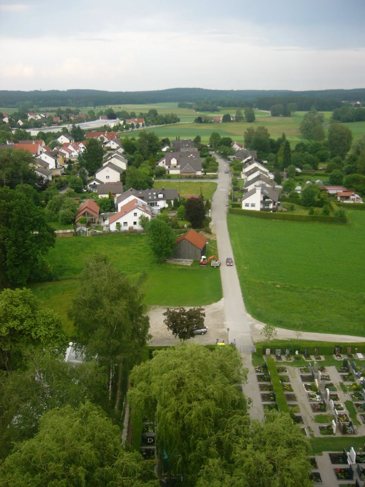 Photo showing: Vom Kirchturm; blickrichtung Ost