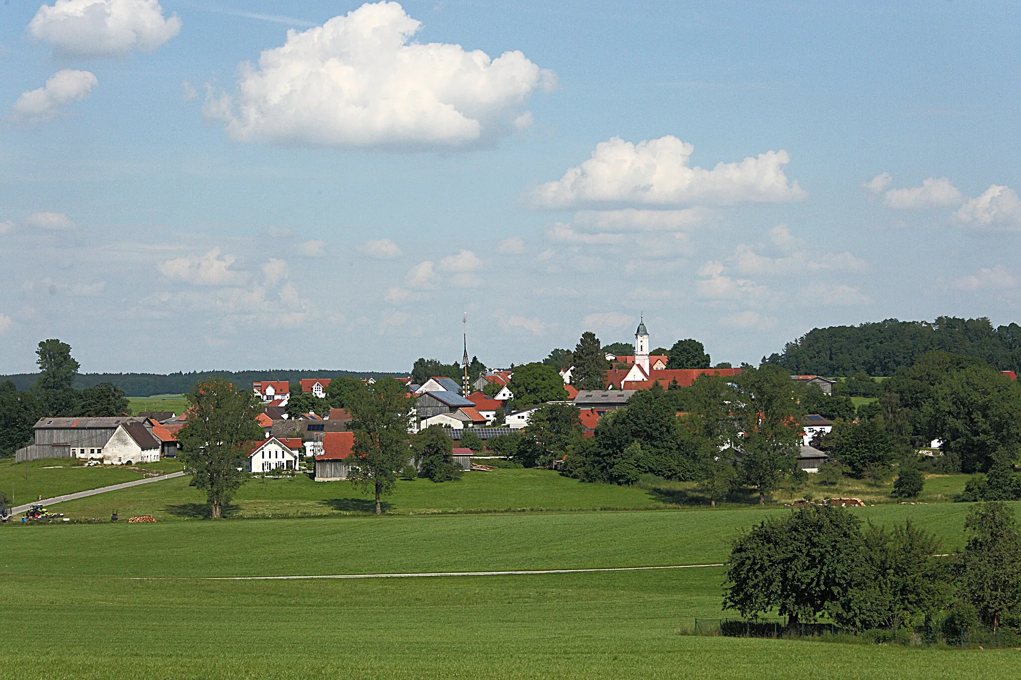 Photo showing: Egelhofen von Westen gesehen