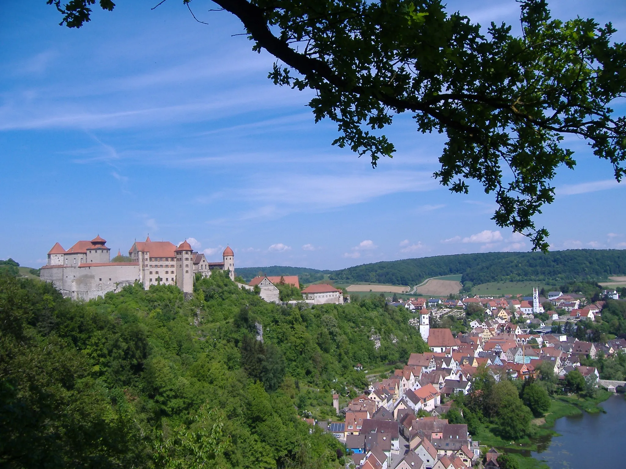 Photo showing: Blick auf die Burganlage Harburg