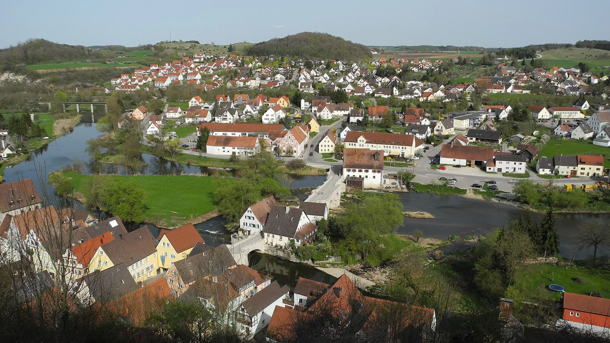 Photo showing: Harburg - Stadtansicht von der Burg02
