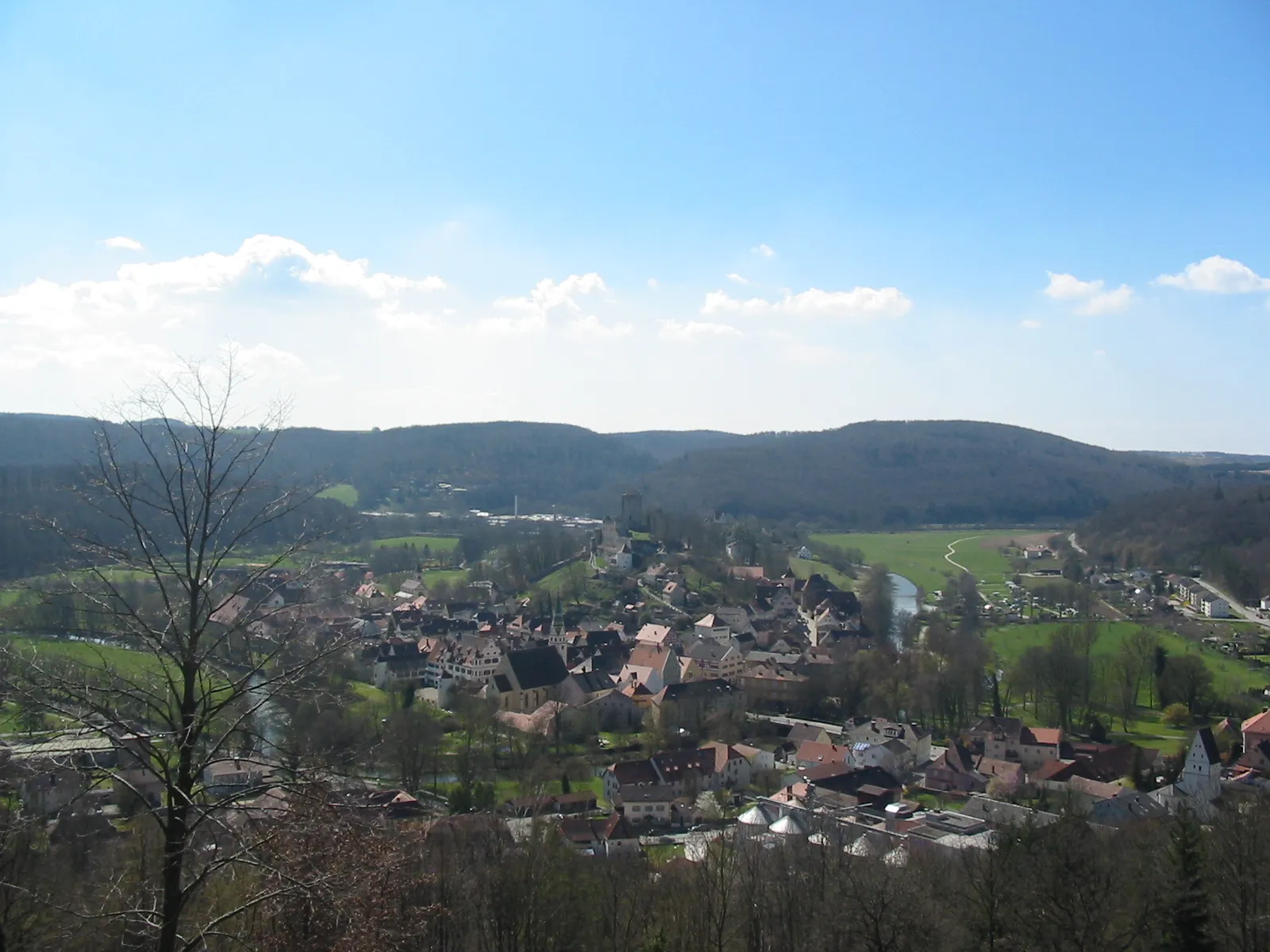 Photo showing: Pappenheim, Blick vom Weinberg