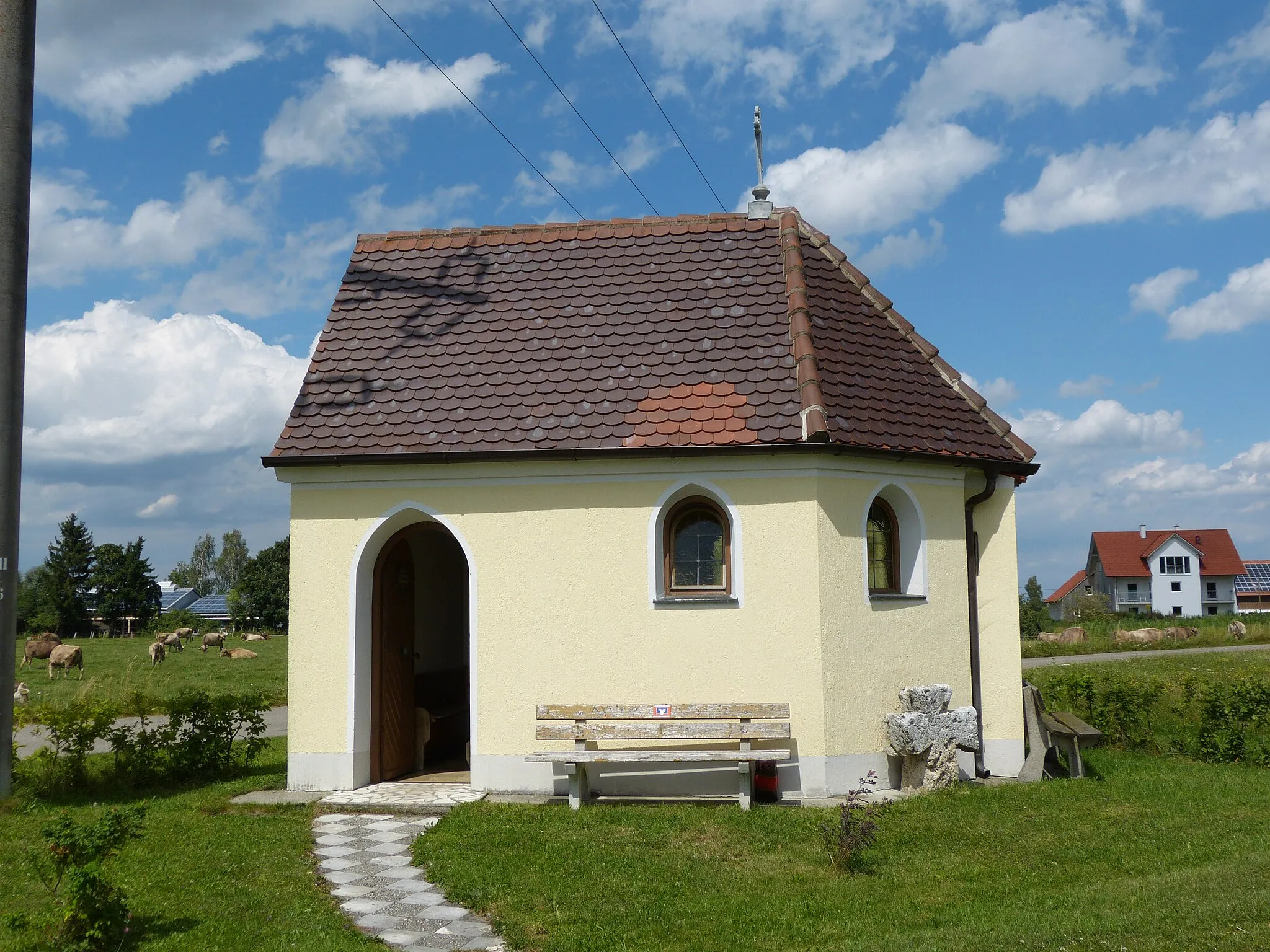 Photo showing: Lourdeskapelle in Salgen, Landkreis Unterallgäu, Bayern