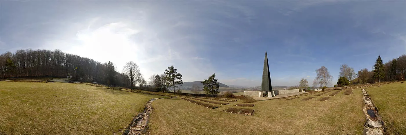 Photo showing: 360° Panorama vom Heldenfriedhof in Treuchtlingen