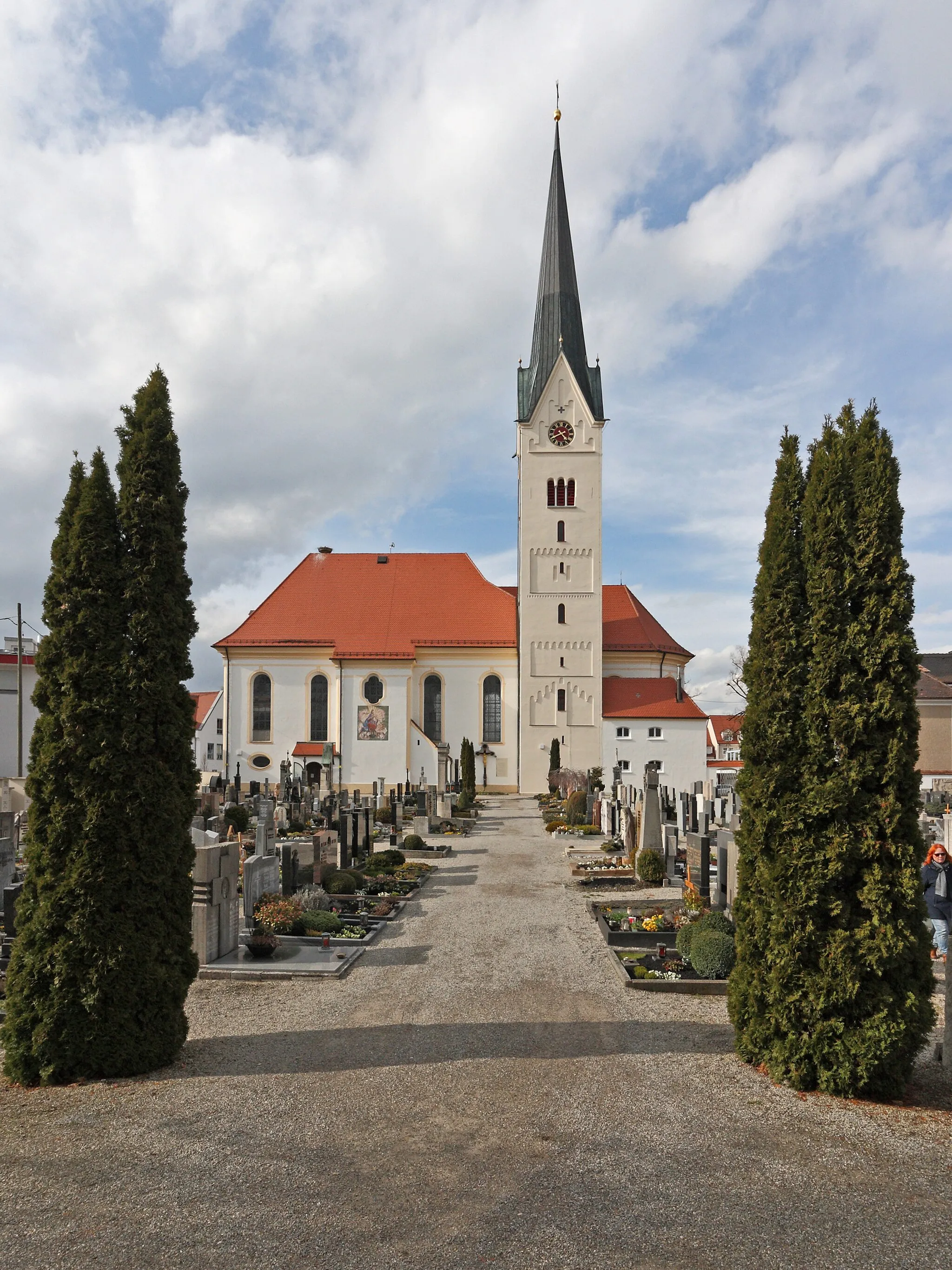 Photo showing: Pfarrkirche Mariä Himmelfahrt in Thannhausen (Schwaben); Südansicht