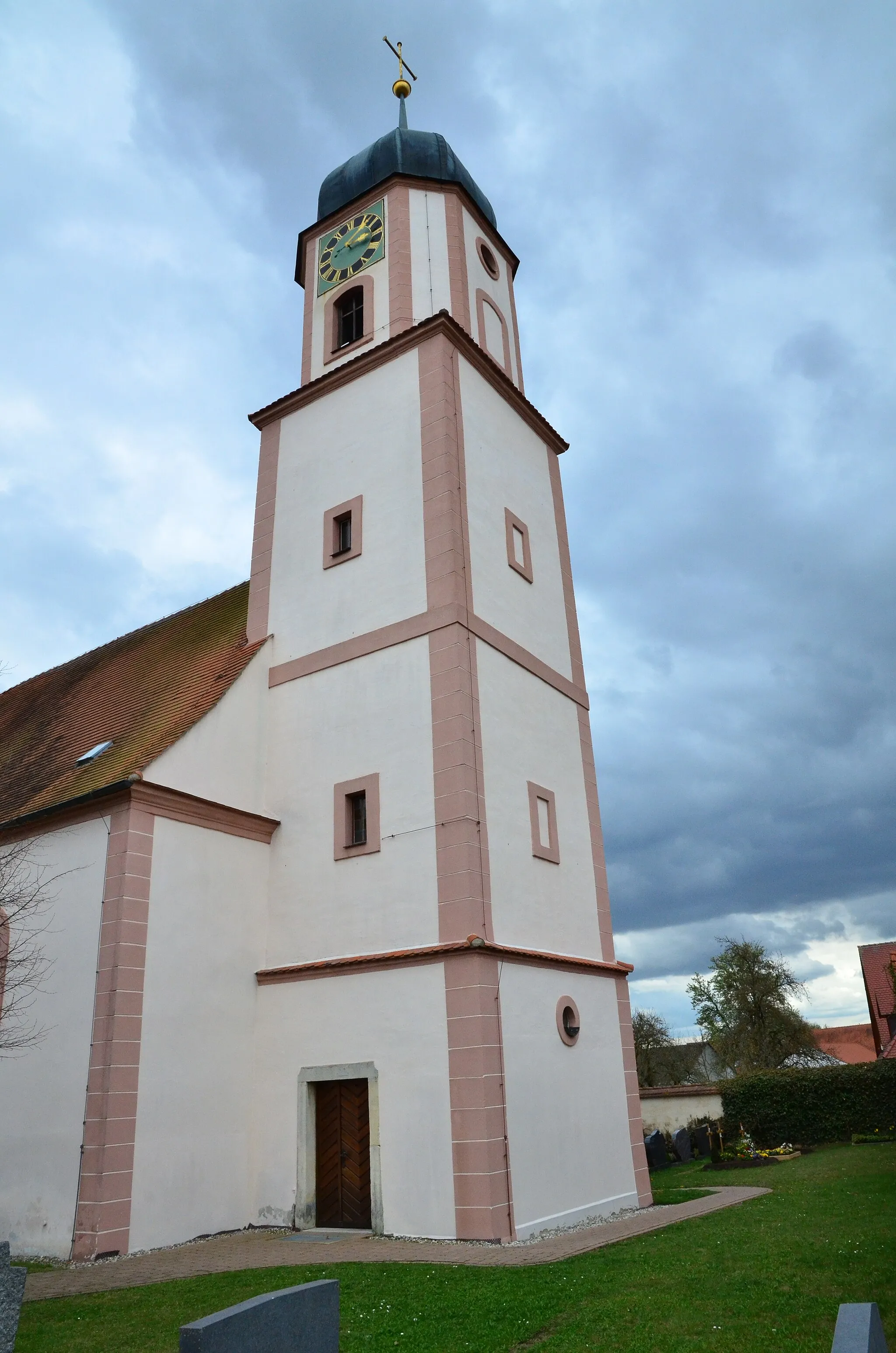 Photo showing: evang.-luth. Kirche St. Moritz in Wechingen