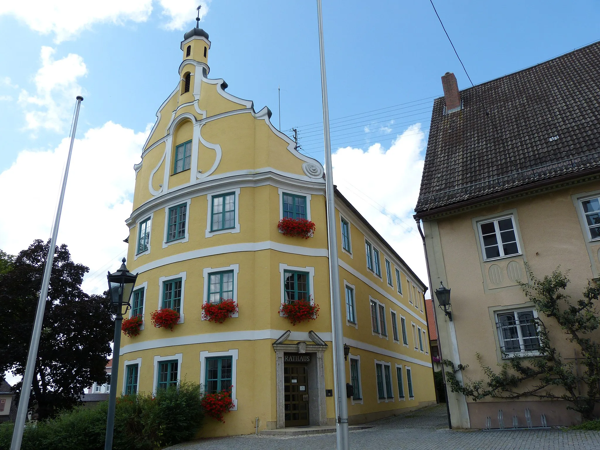 Photo showing: Rathaus, Kirchheim in Schwaben, Landkreis Unterallgäu, Bayern