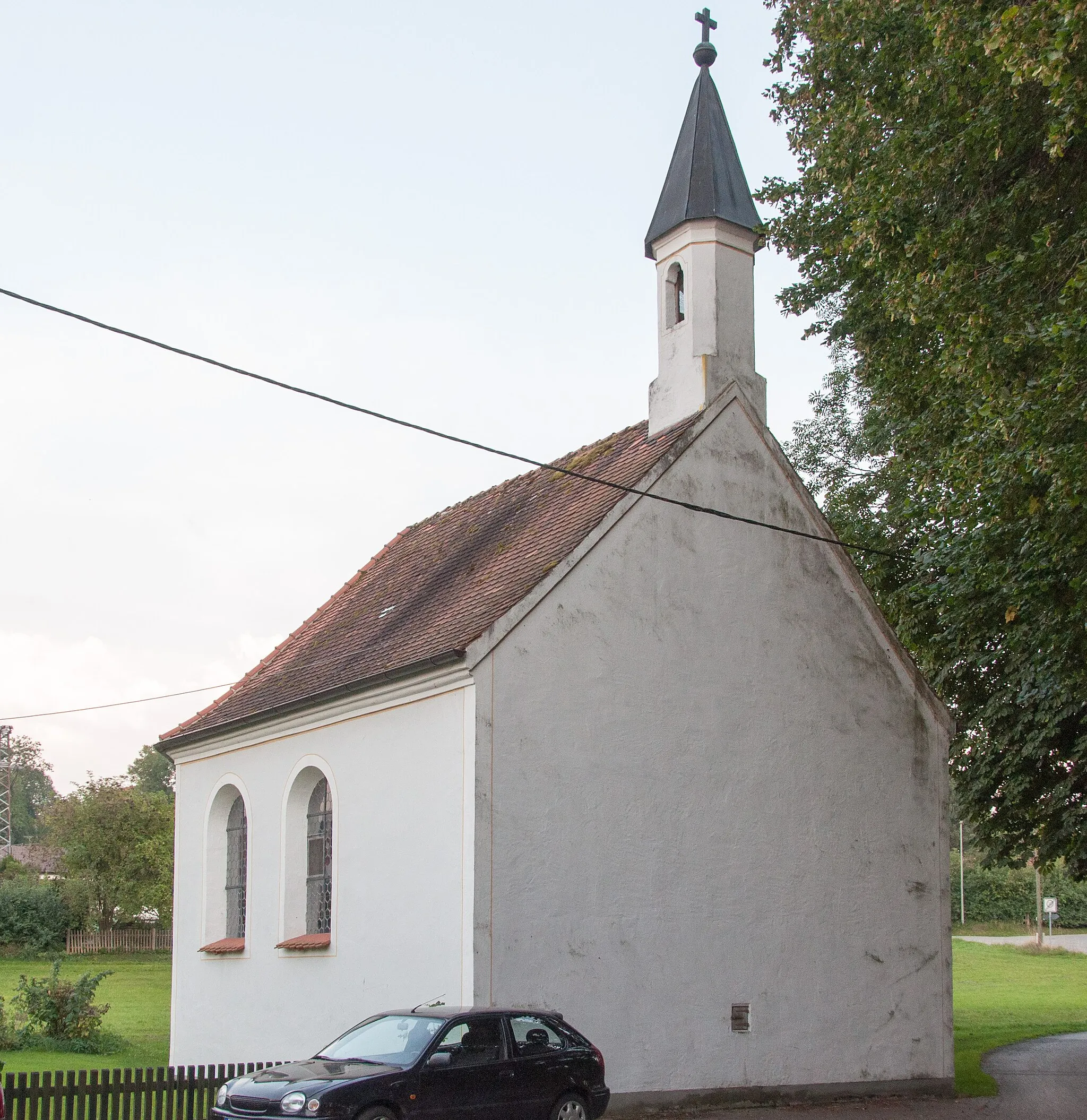 Photo showing: Kapelle, sog. Haldenkapelle, einschiffiger Satteldachbau mit kleinem Turm, 1816 Neubau nach Vorbild der alten Haldenkapelle (1739/40) an anderem Standort.