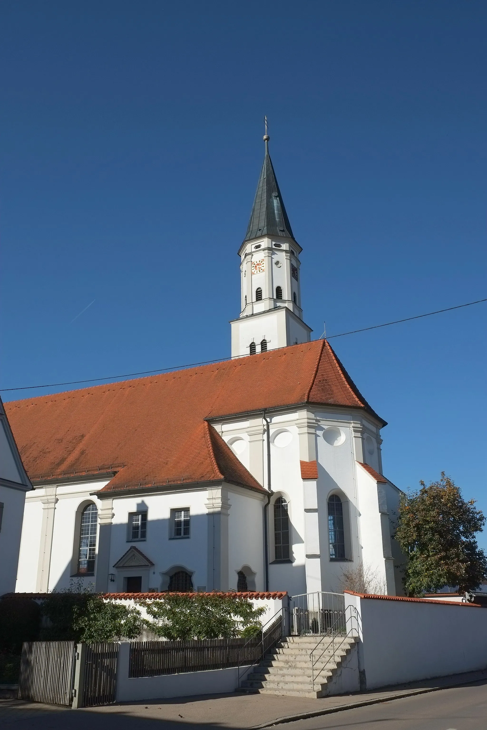 Photo showing: Katholische Pfarrkirche Kirche St. Martin in Blindheim im Landkreis Dillingen an der Donau (Bayern, Deutschland)
