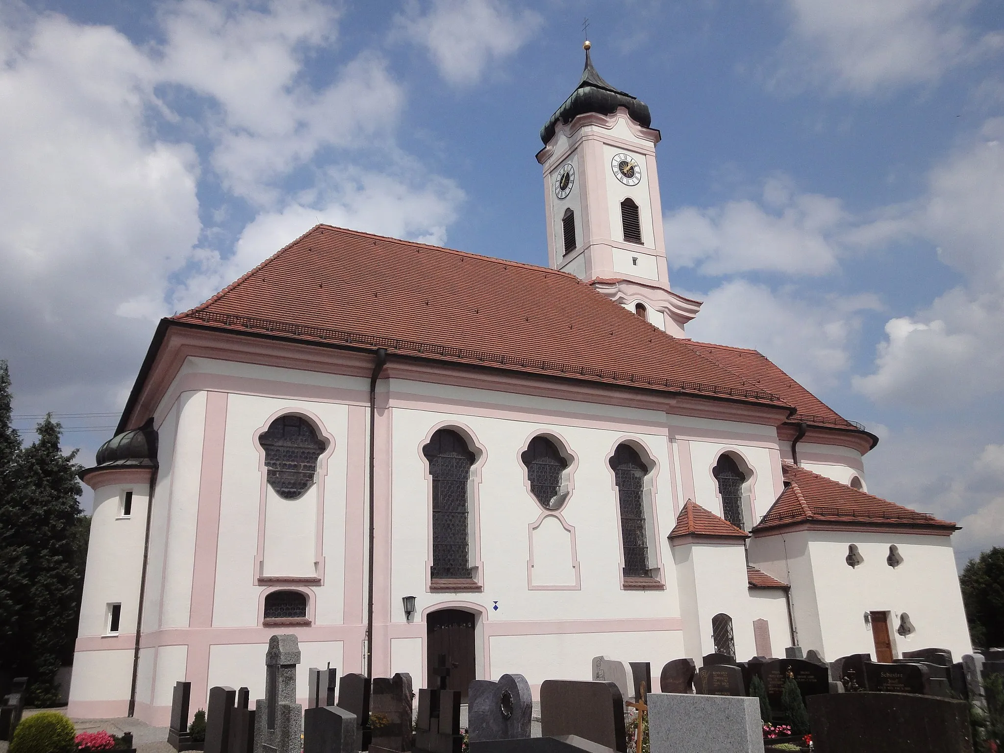 Photo showing: Church in Meitingen-Herbertshofen, Bavaria