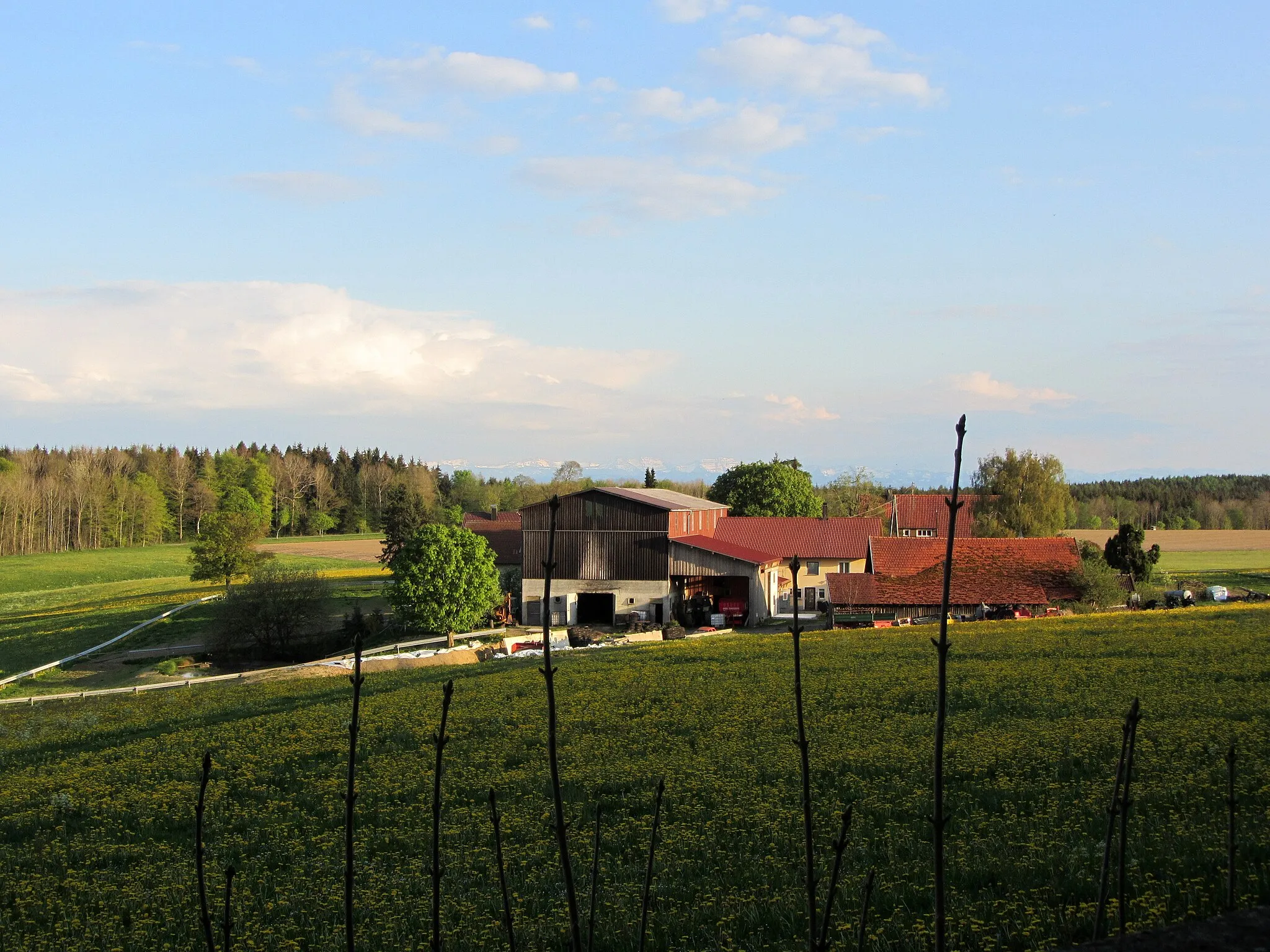 Photo showing: Galgenhöfle - mehrere Häuser und Höfe und die Kapelle