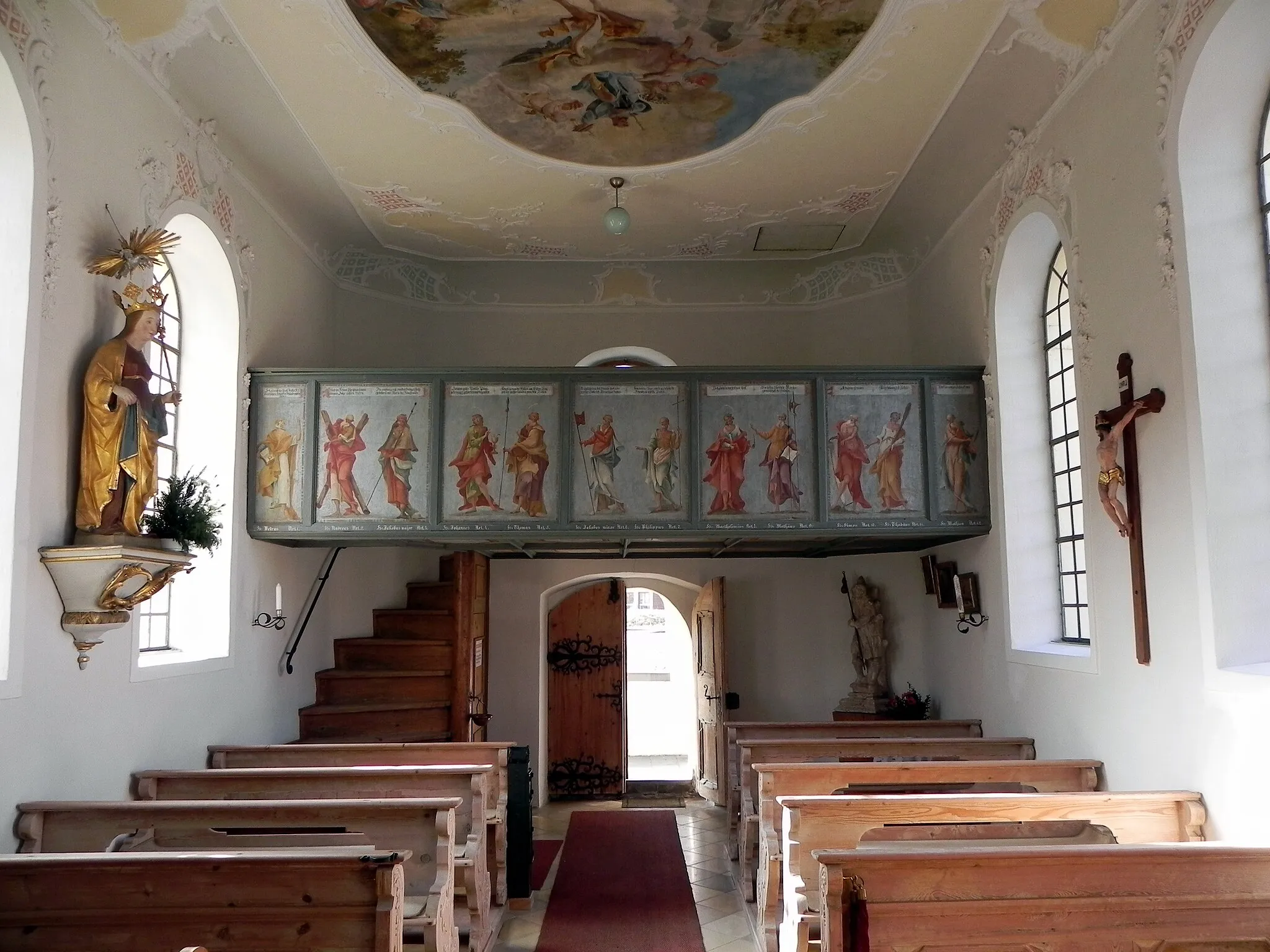 Photo showing: Die 12 Apostel auf der Empore