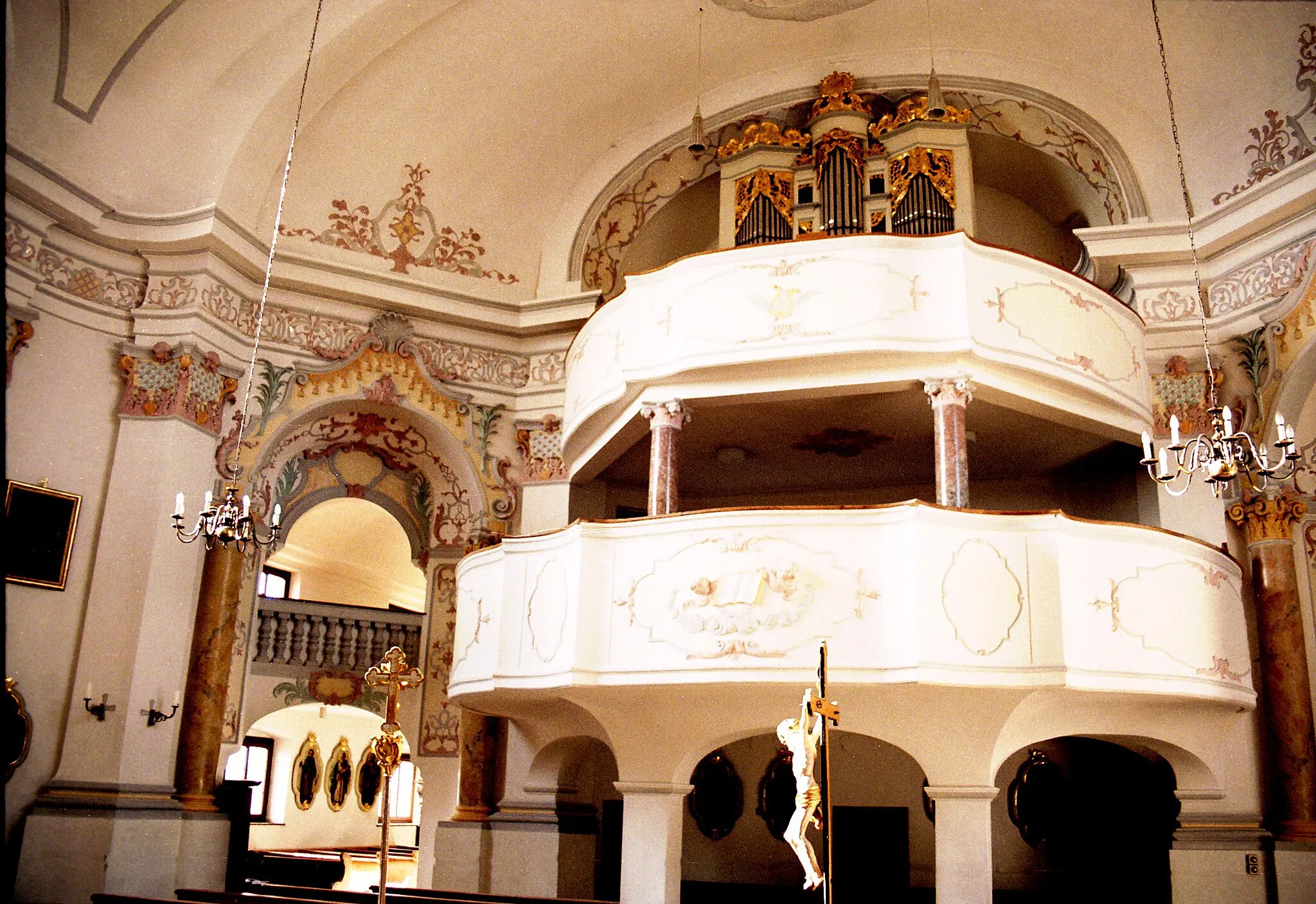 Photo showing: Bergkirchen, church St. John the Baptist, inner view