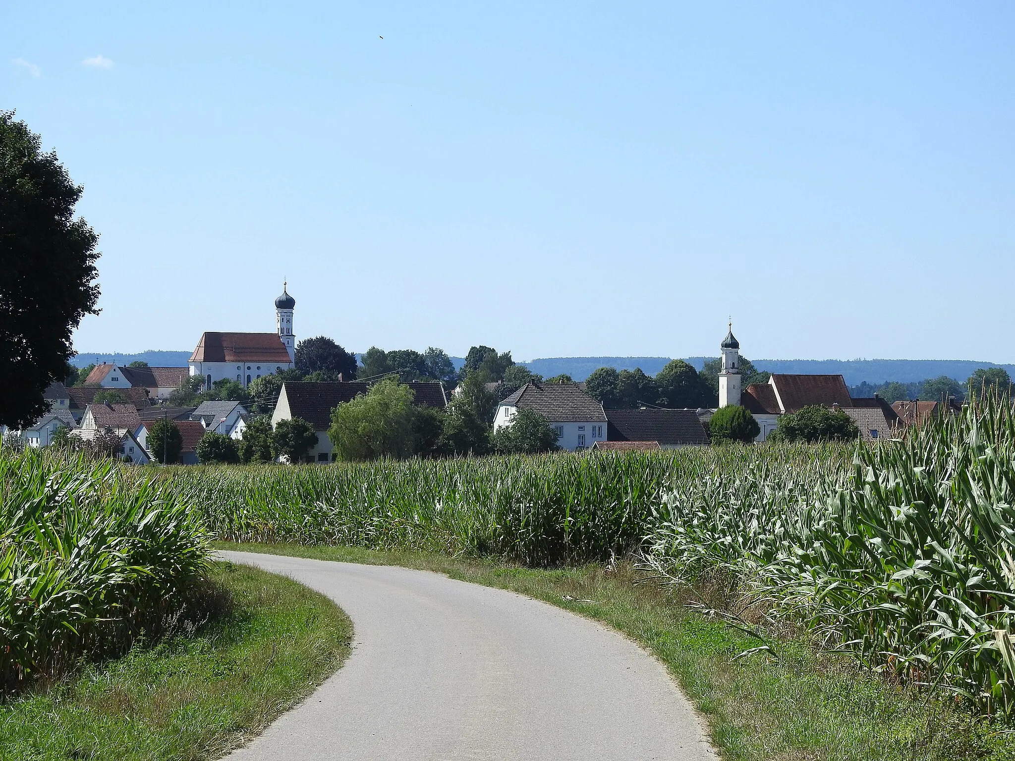 Photo showing: Häder und Neuhäder von Norden, Dinkelscherben