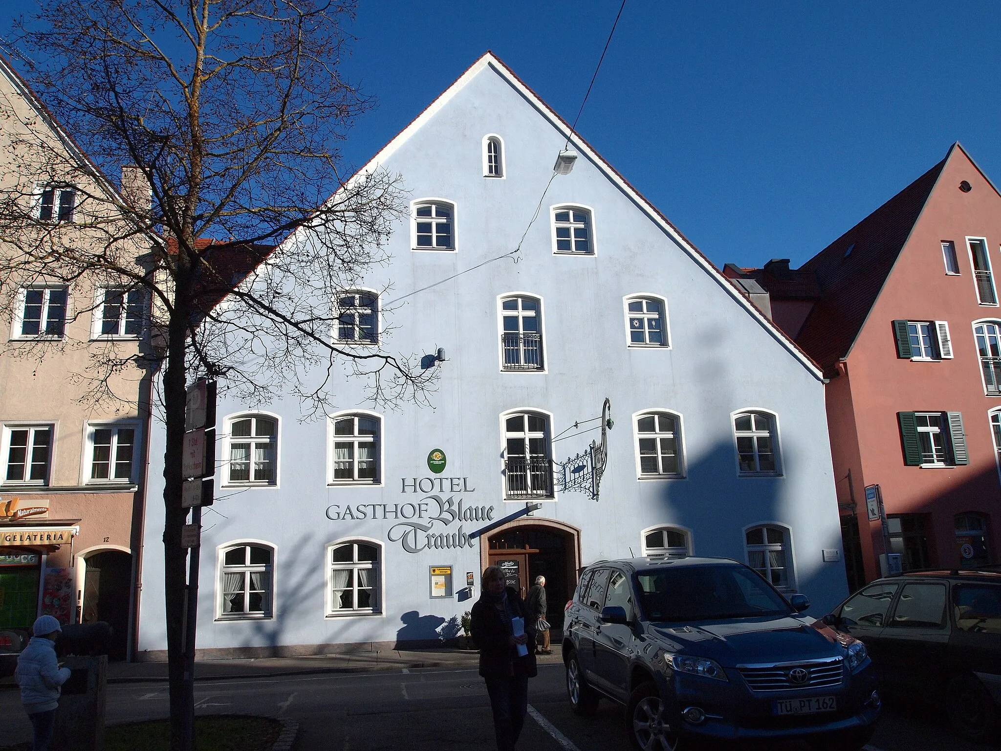 Photo showing: Schongau, Münzstraße 10, Gasthaus "Blaue Traube"