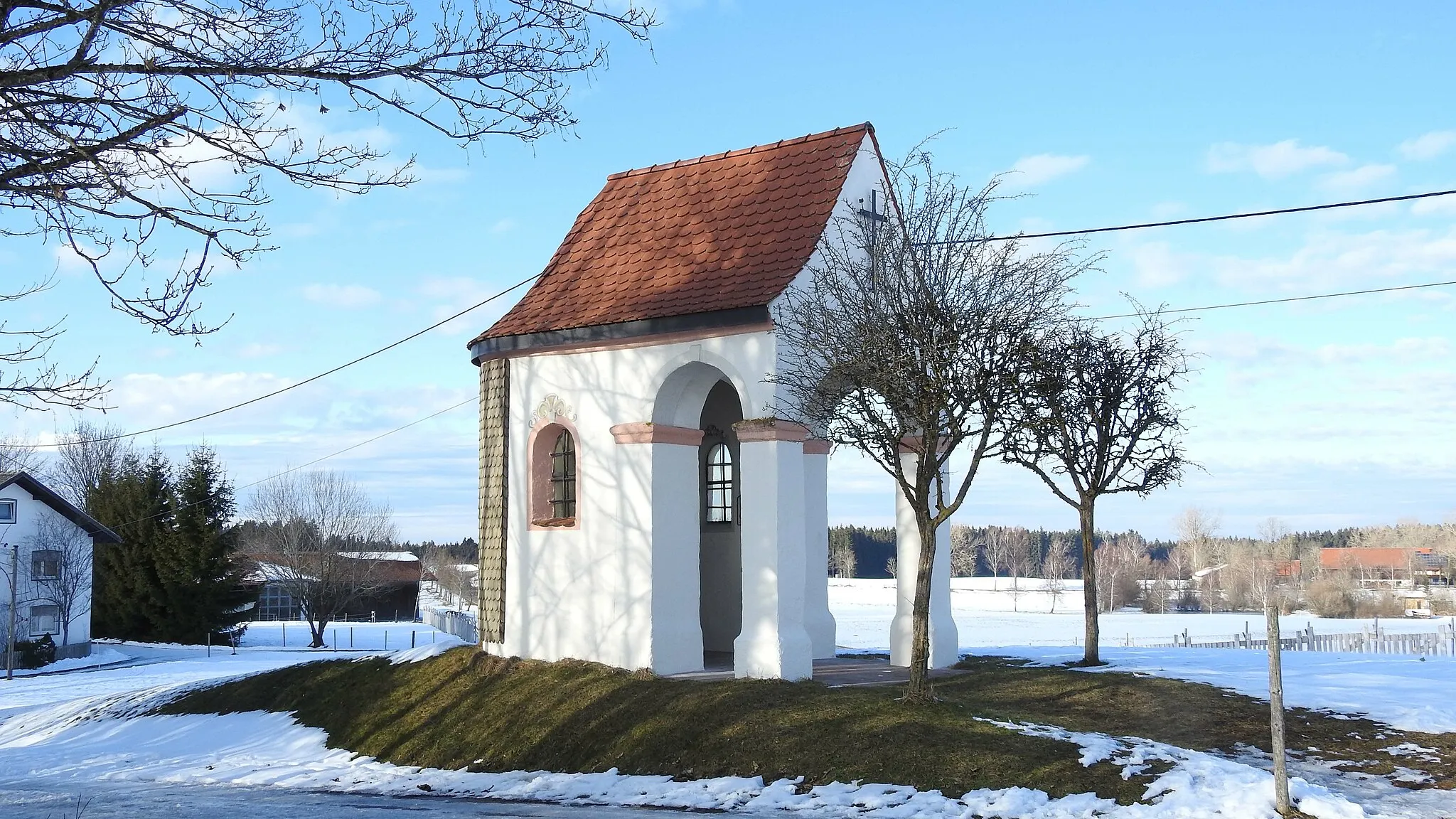 Photo showing: Feldkapelle auf dem Knöbel bei Sachsenried