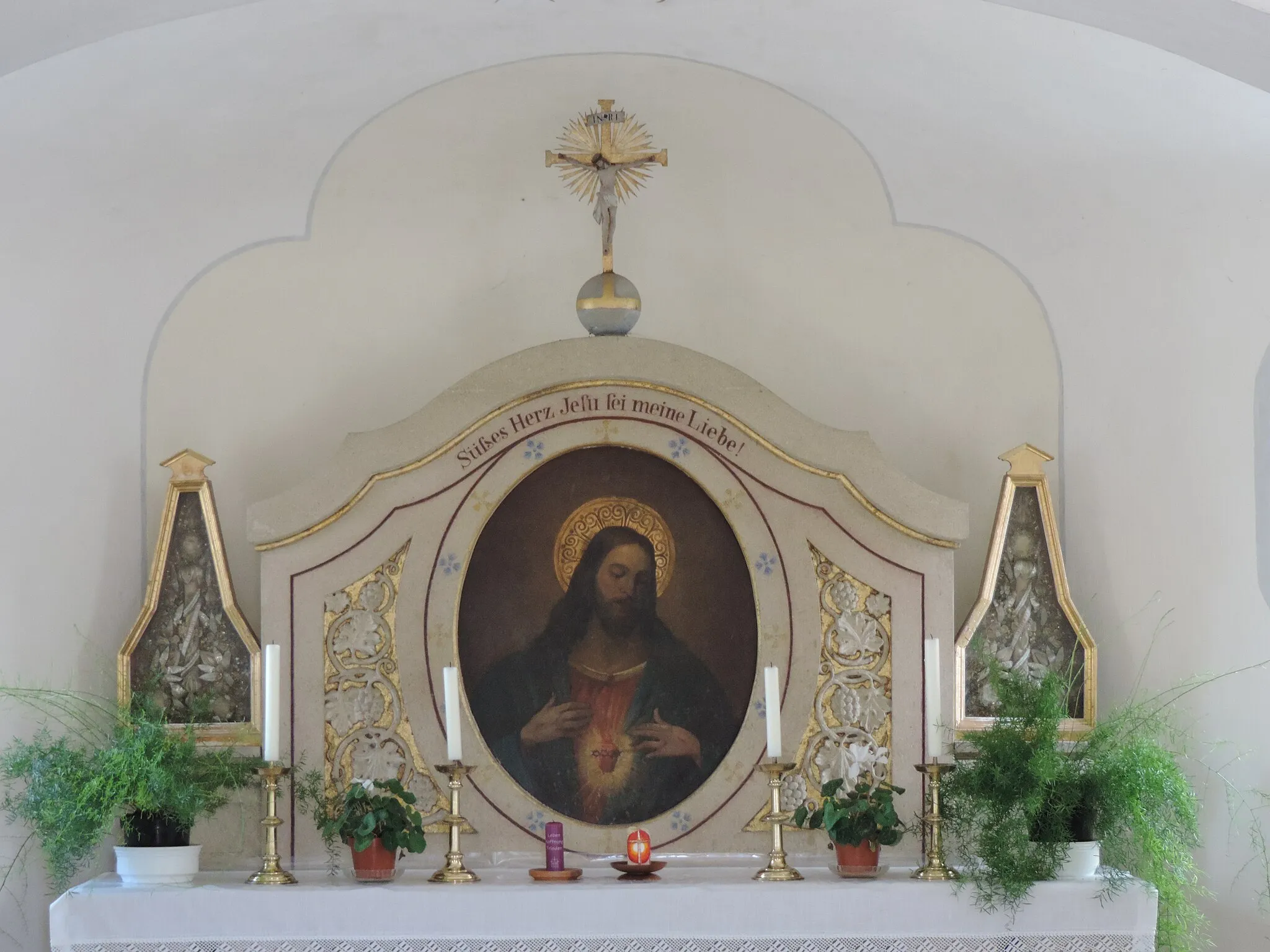 Photo showing: Altar Kapelle Herz Jesu in Rehling-Allmering