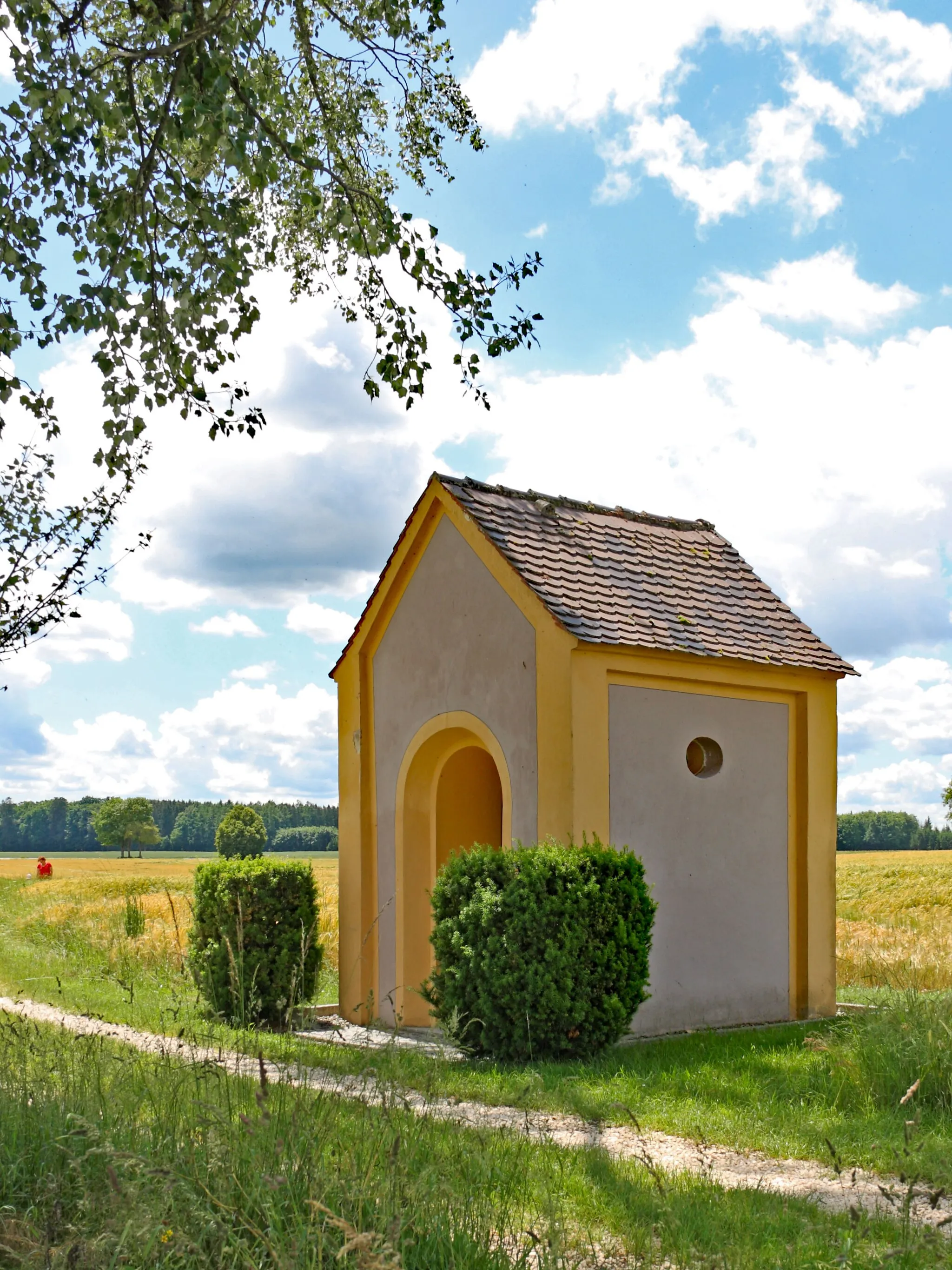 Photo showing: Satteldachbau mit Bandlisenengliederung, um 1800