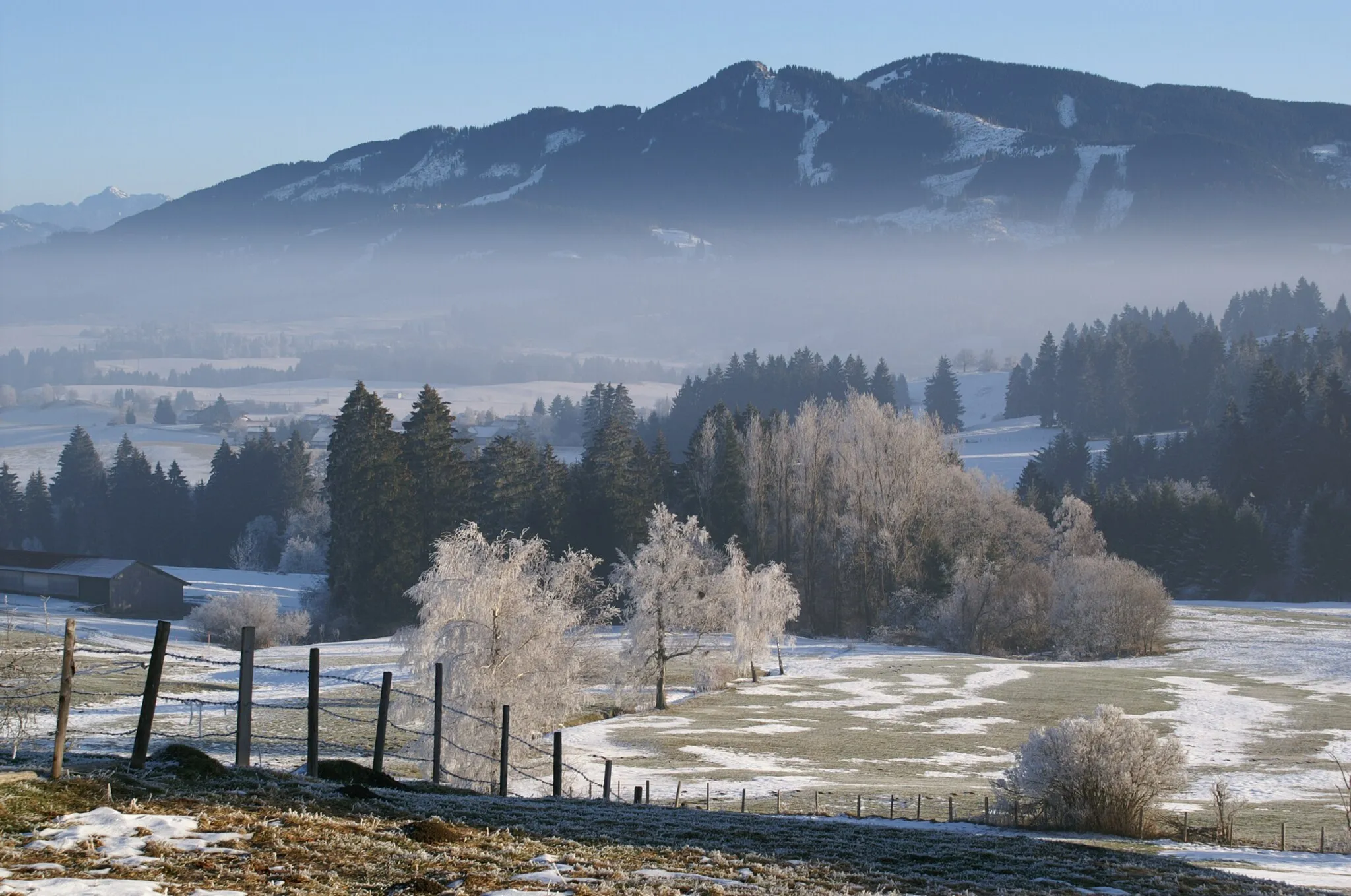 Photo showing: Alpspitze und Edelsberg bei Nesselwang