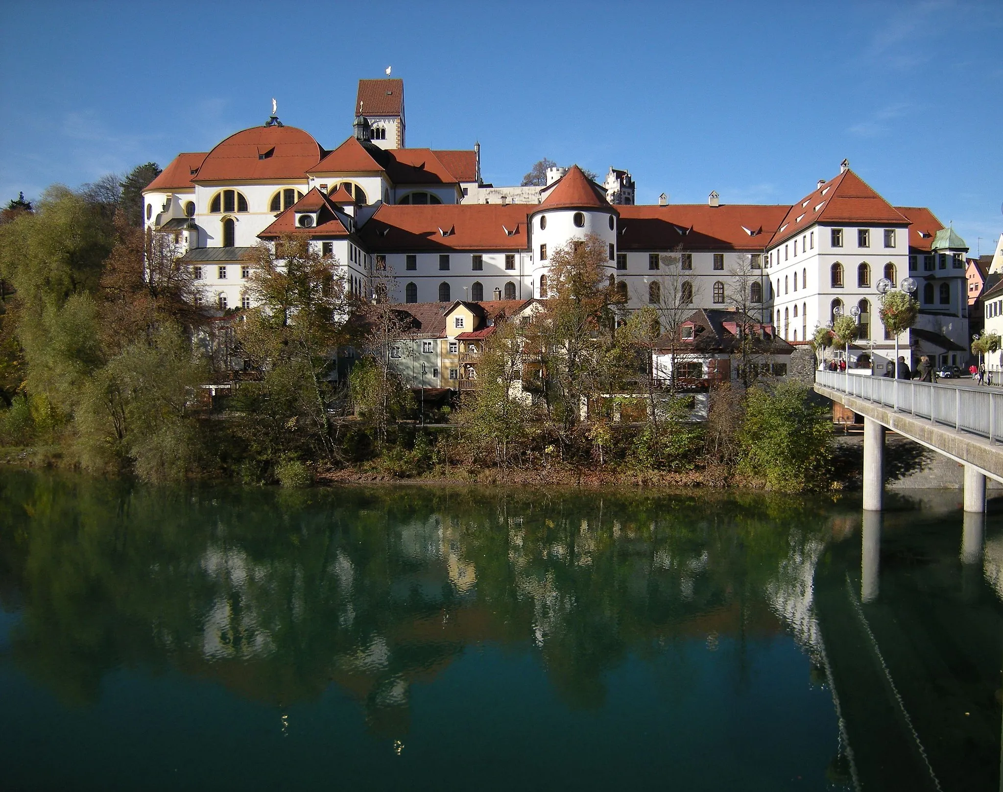 Photo showing: Füssen - Hohes Schloß und Kloster St. Mang über dem Lech.jpg