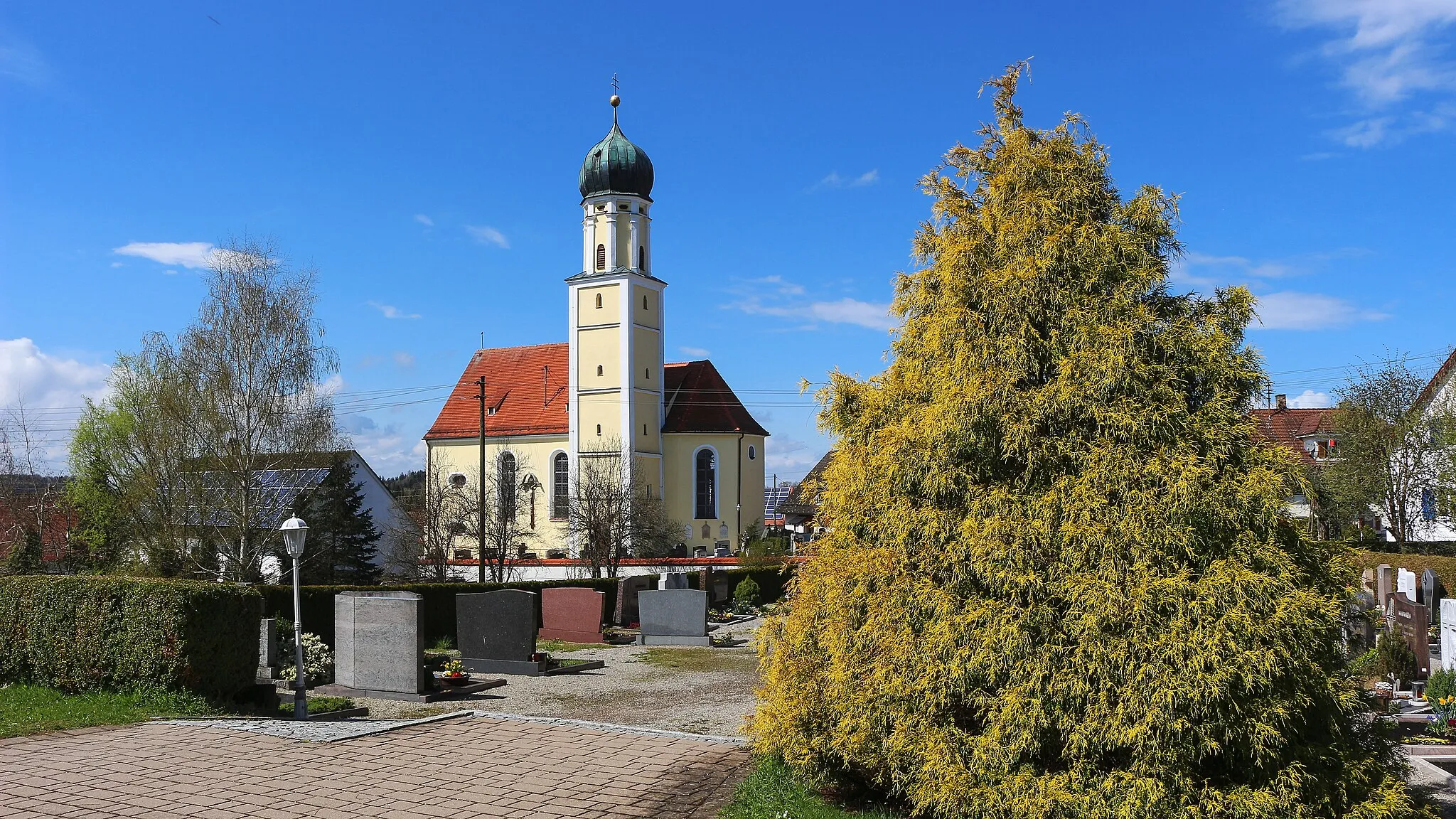 Photo showing: Filialkirche Sankt Georg, Margertshausen, Gessertshausen