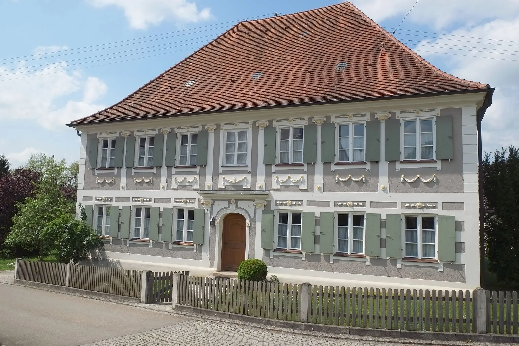 Photo showing: Pfarrhaus in Steinekirch im Landkreis Augsburg (Bayern, Deutschland)