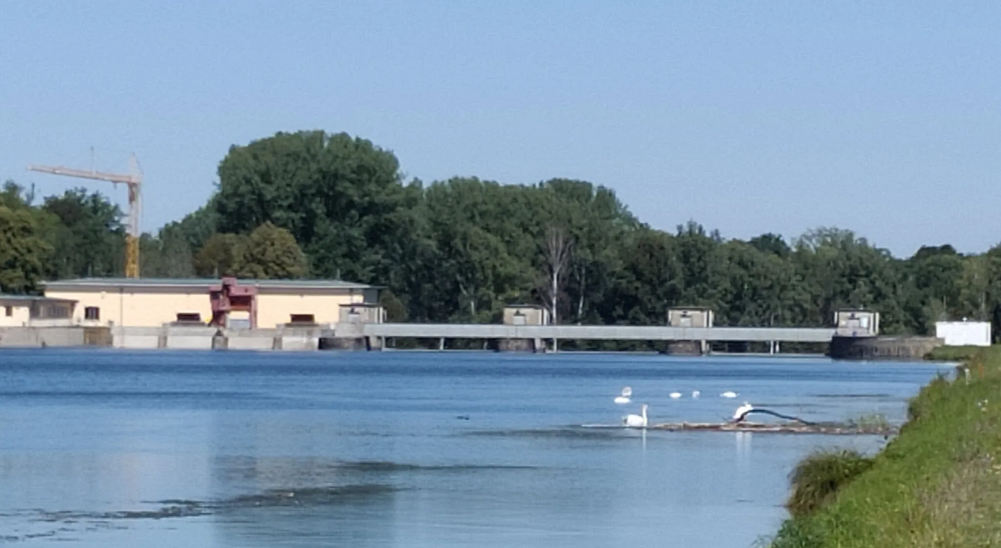 Photo showing: Oberwasser Lechstaustufe Oberpeiching