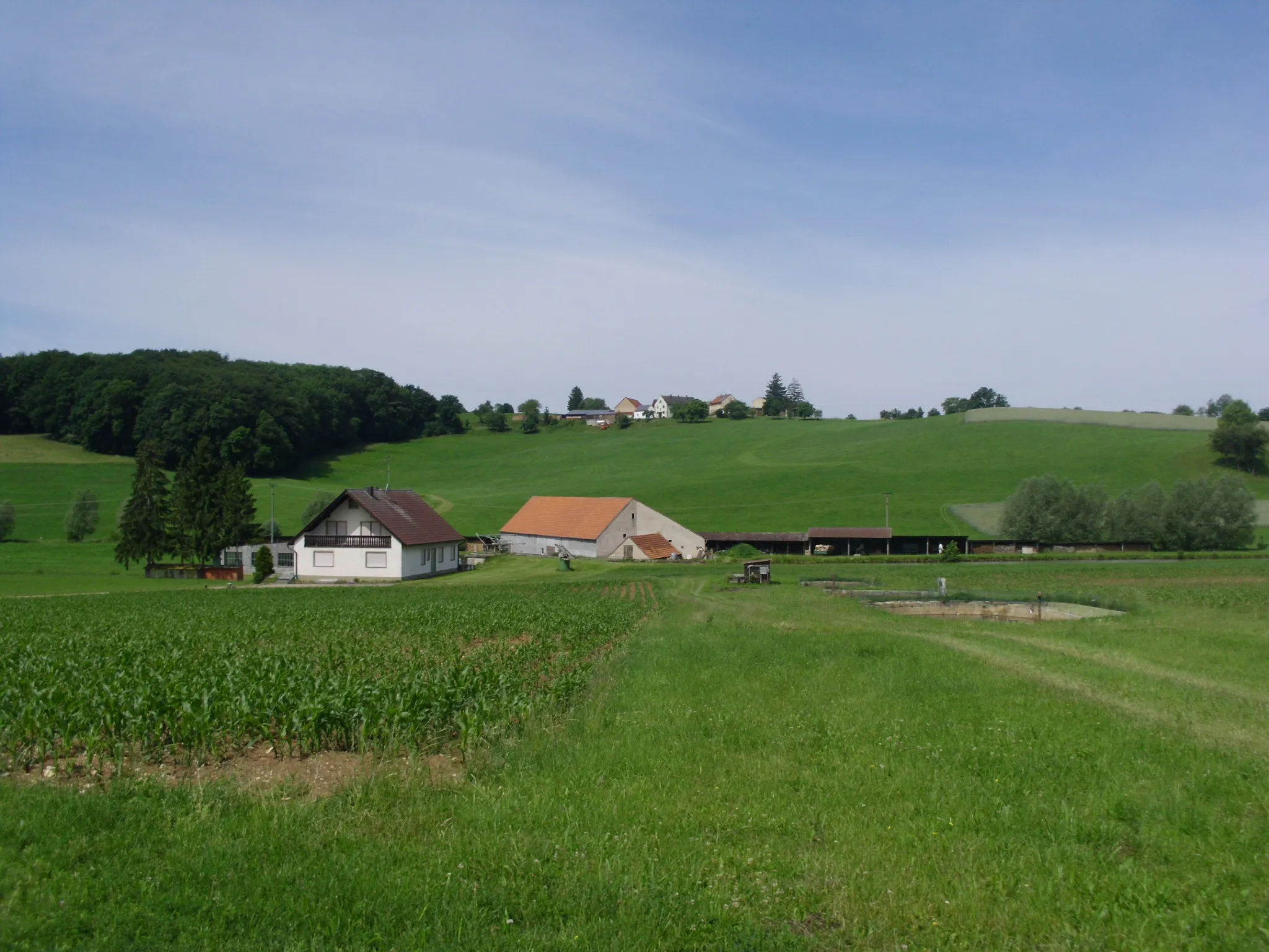 Photo showing: Die Balsenmühle und der Kreuthof, Ortsteile von Heidenheim im mittelfränkischen Landkreis Weißenburg-Gunzenhausen