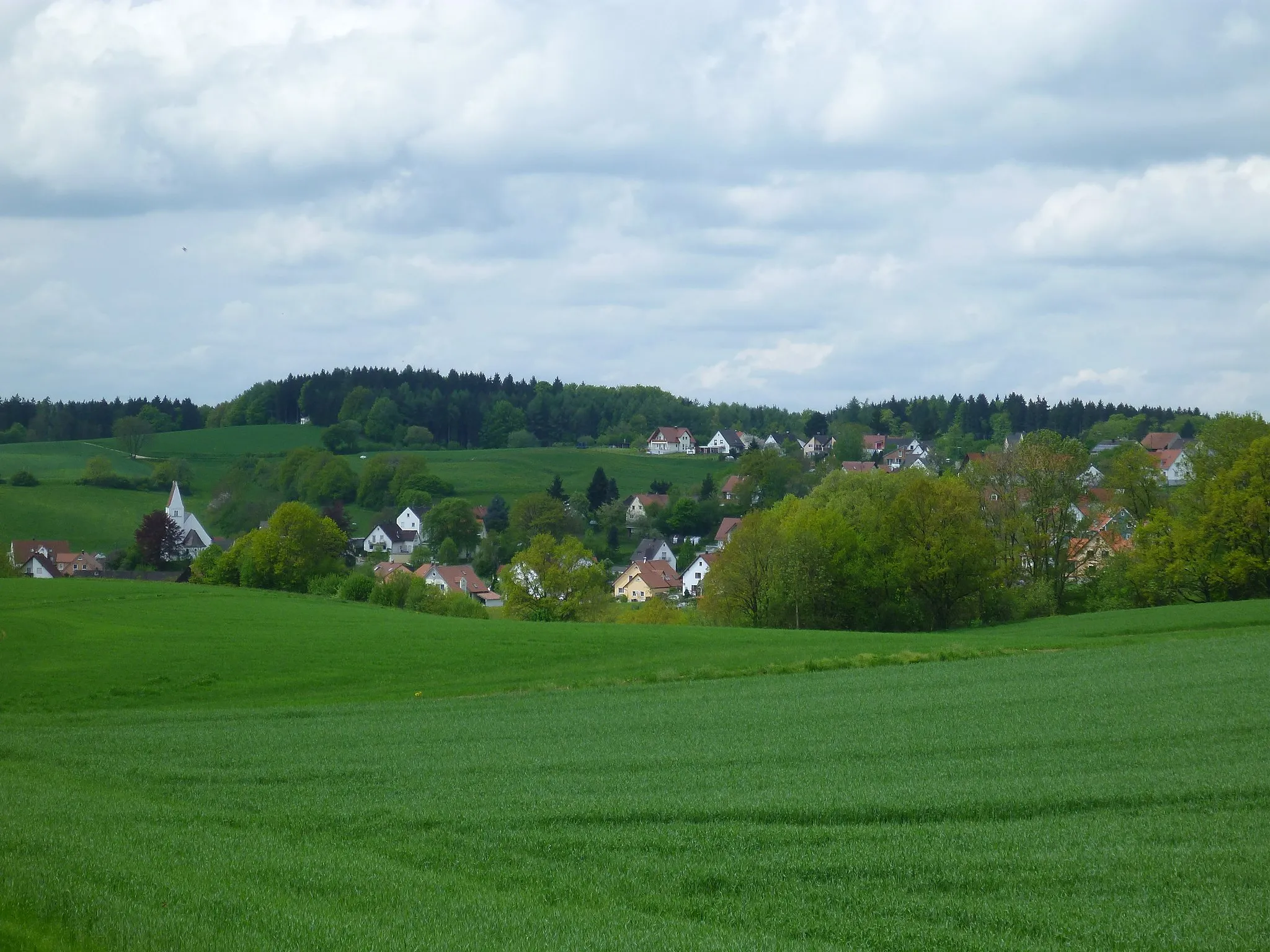 Photo showing: Ansicht von Streitheim von Osten