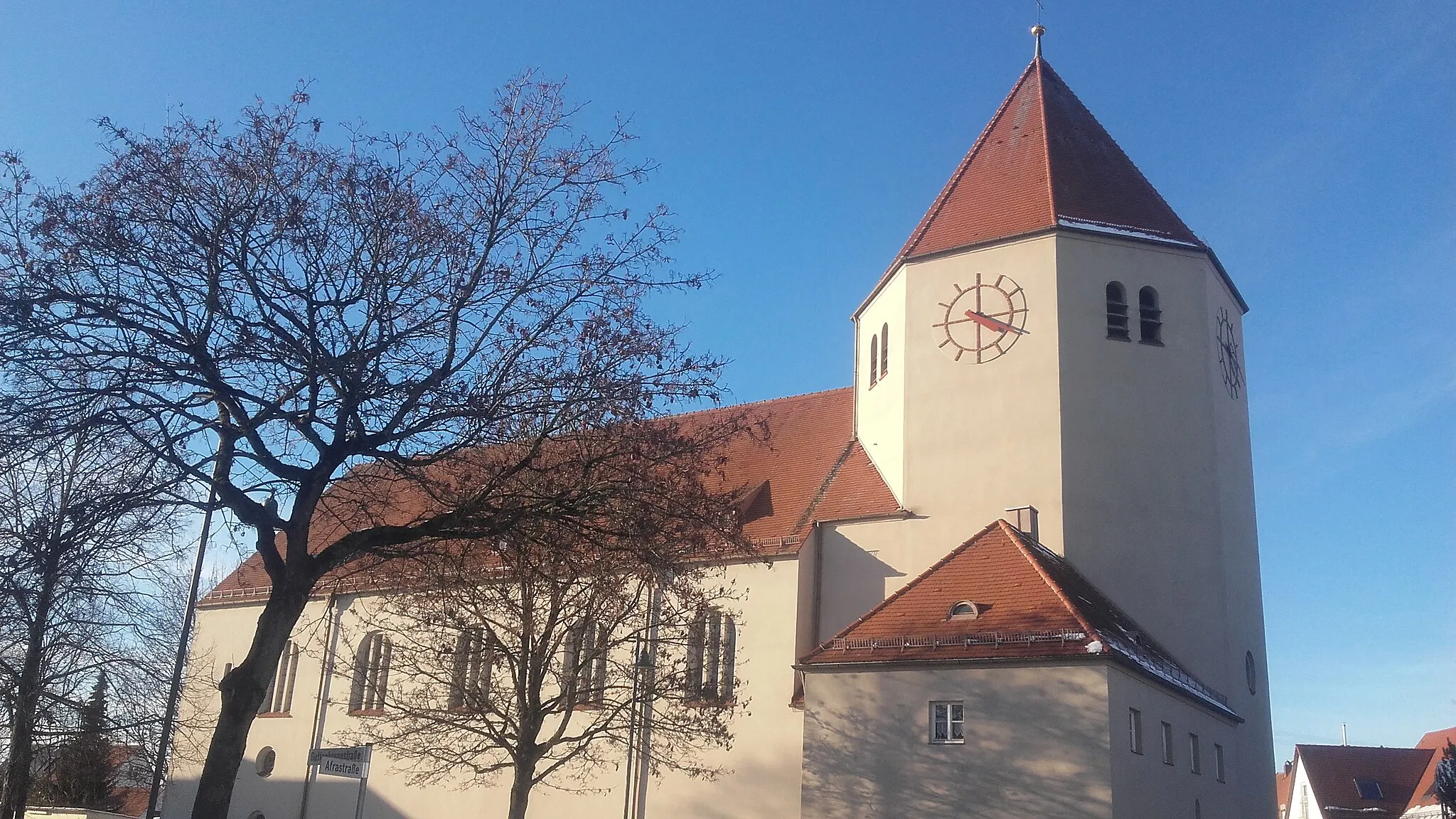 Photo showing: Katholische Filialkirche Mariä Himmelfahrt in St. Afra bei Mering