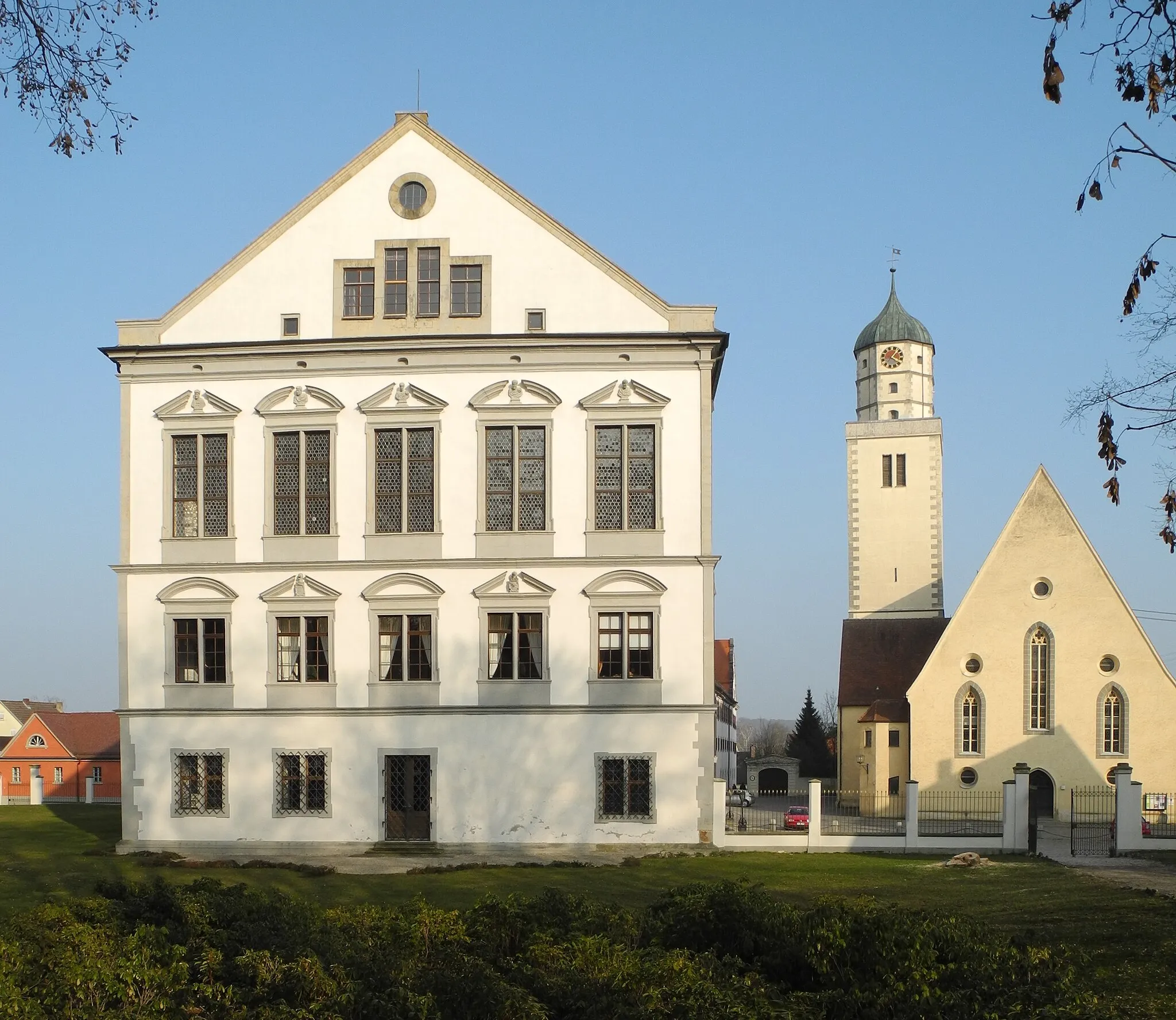 Photo showing: Oettingen in Bayern - Schloss und St. Jakobskirche