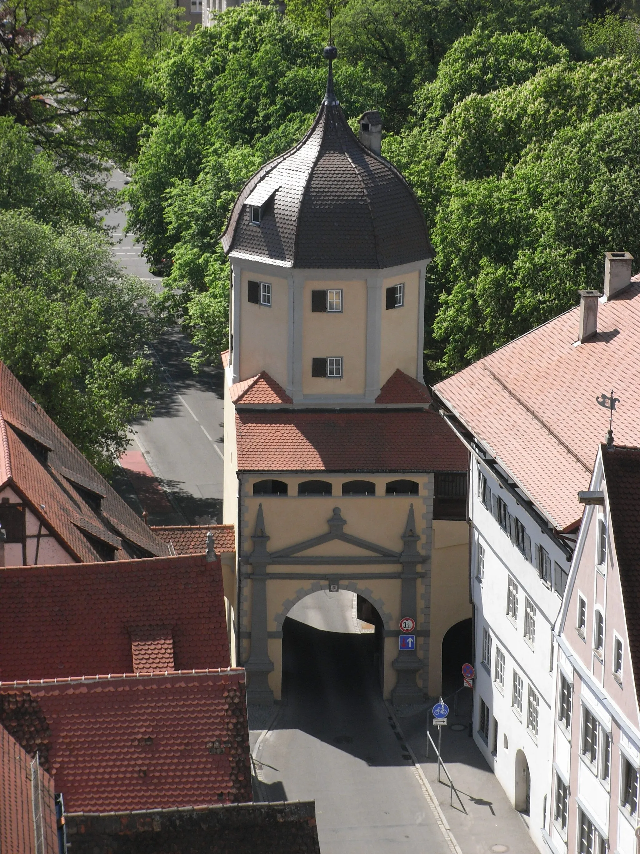 Photo showing: Das Westertor vom Kirchturm von St. Martin aus fotografiert.