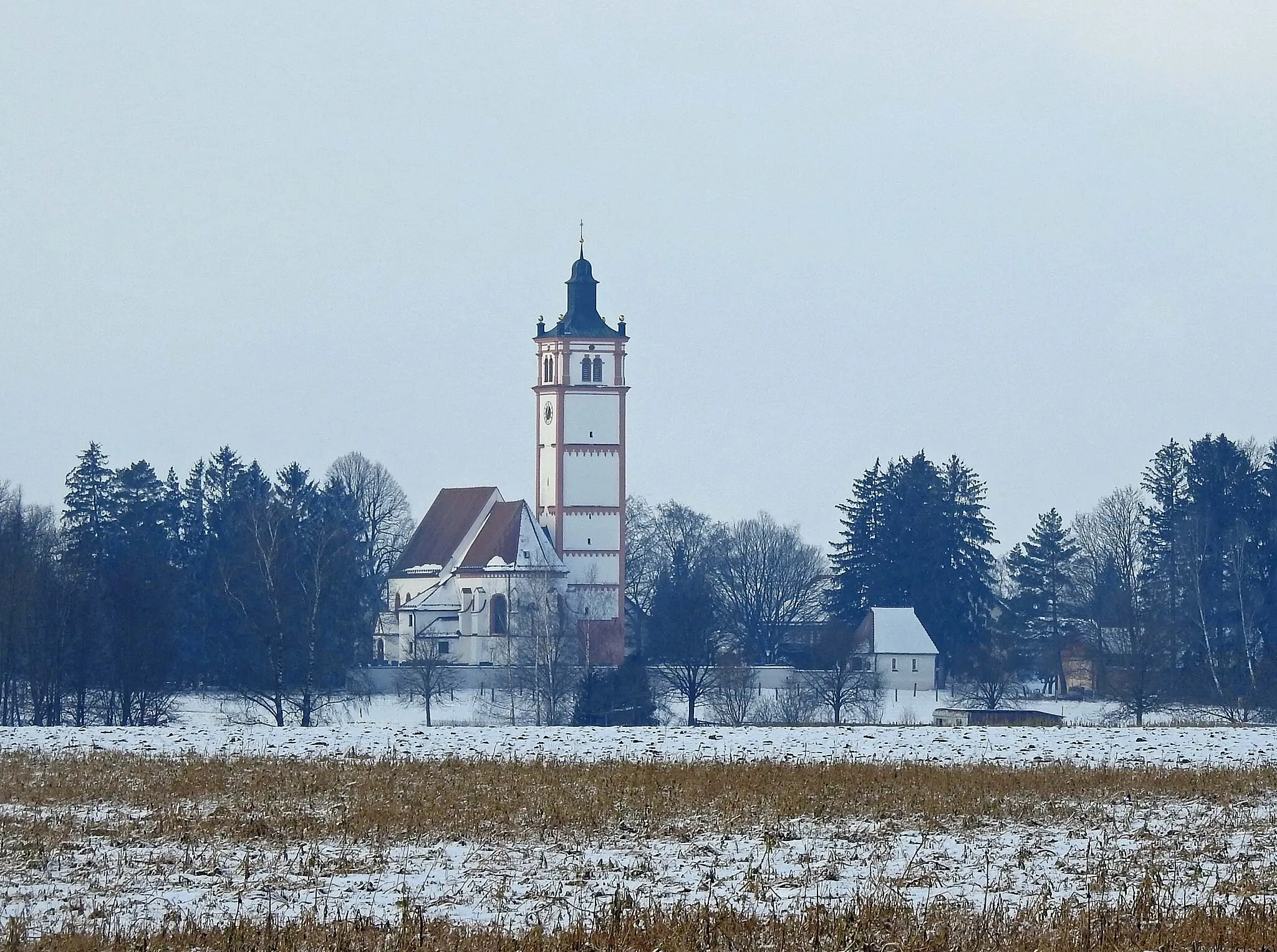 Photo showing: Kirche in Lamerdingen von Südosten