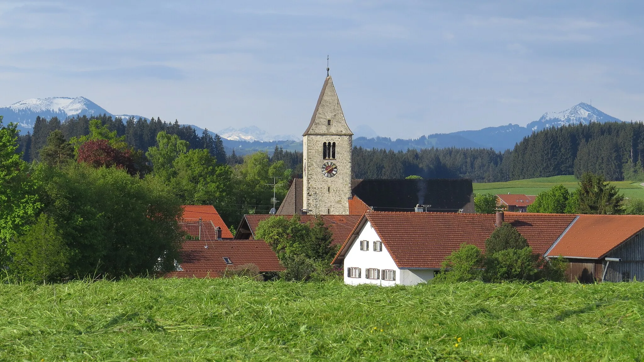 Photo showing: Oberthingau von Nordosten, Unterthingau
