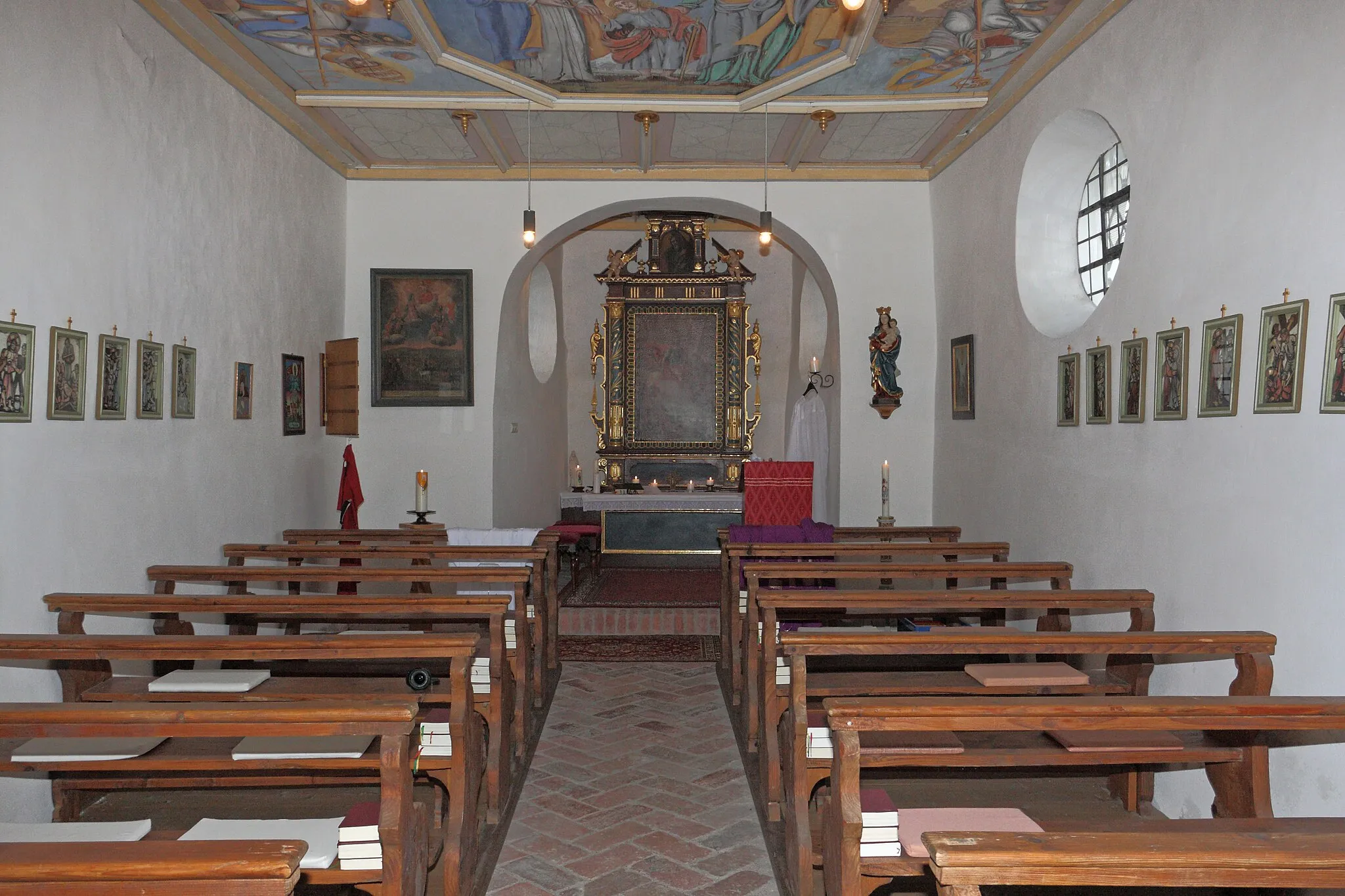 Photo showing: Kath. Kapelle Sankt Mauritus in Doldenhausen (Mindelheim). Innenansicht