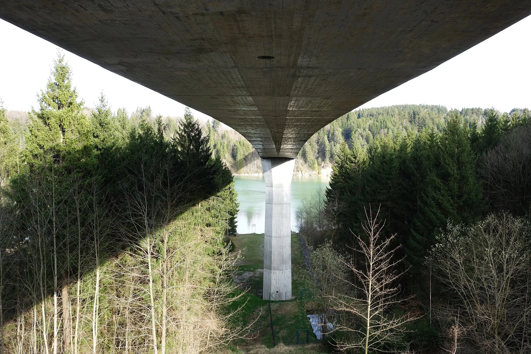 Photo showing: Lechtalbrücke (Schongau), Tragwerk, Blickrichtung Osten