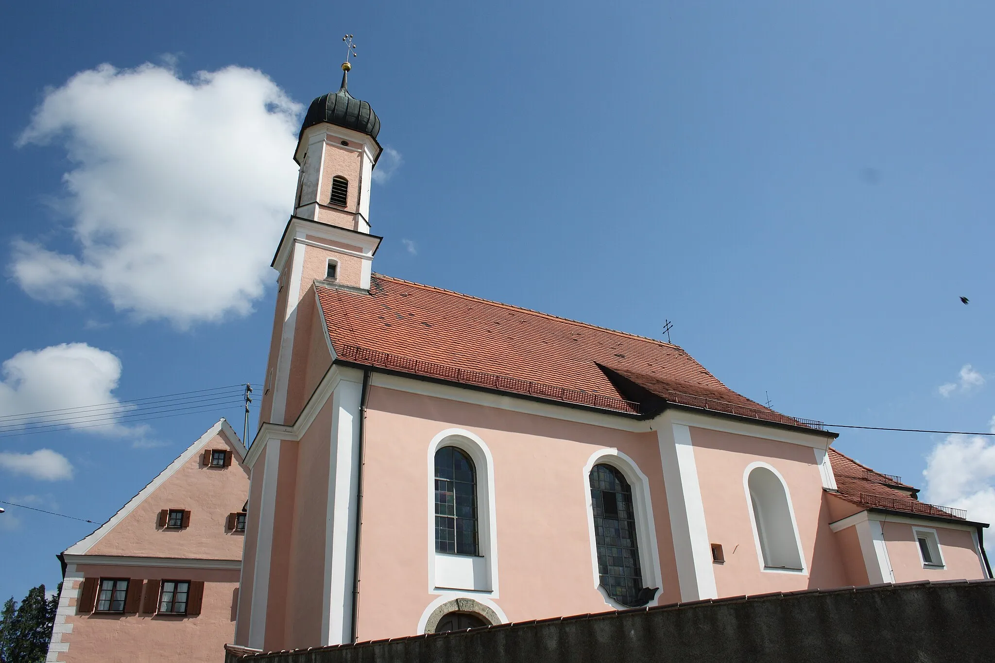 Photo showing: katholische Filialkirche St. Leonhard in Oberliezheim