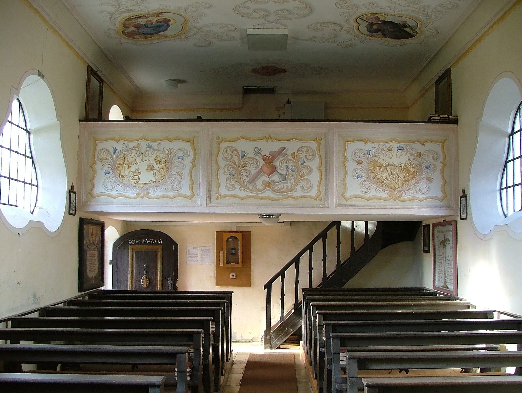 Photo showing: Empore der St.-Magnus-Kapelle in Sellthüren