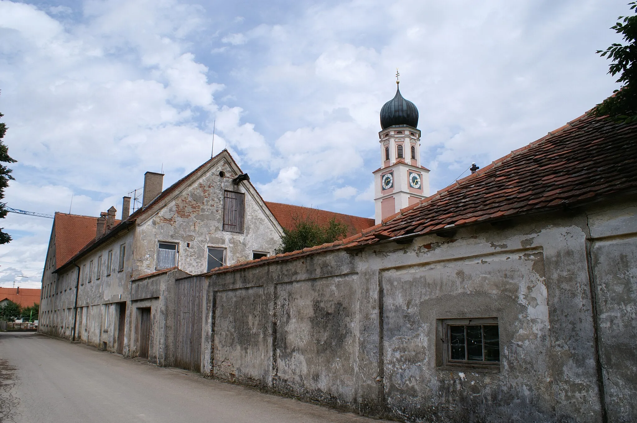 Photo showing: Klostermauer in Mussenhausen, Markt Rettenbach