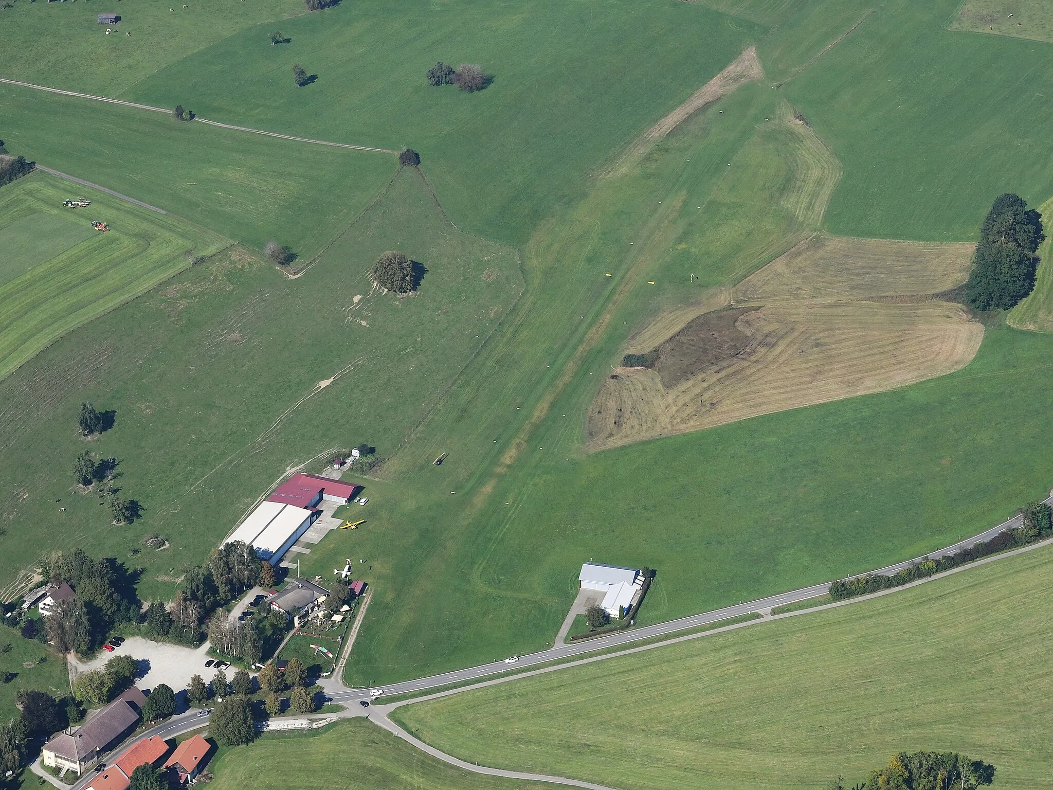 Photo showing: Aerial image of the Wildberg airfield